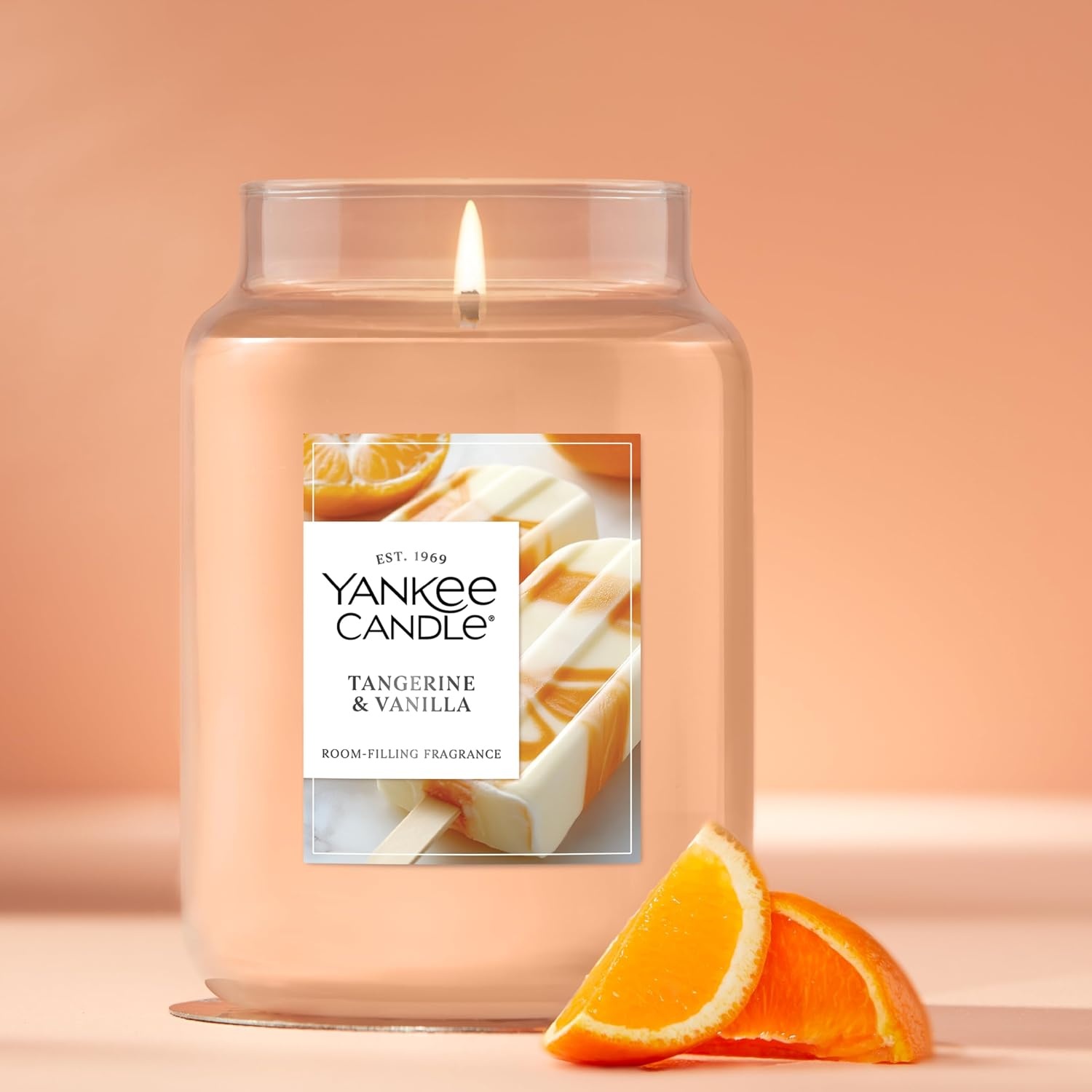 image:imageYankee Candle Salted Caramel Scented Candle 22oz Large Jar Up to 150 Hour Burn Time GiftableTangerine Vanilla