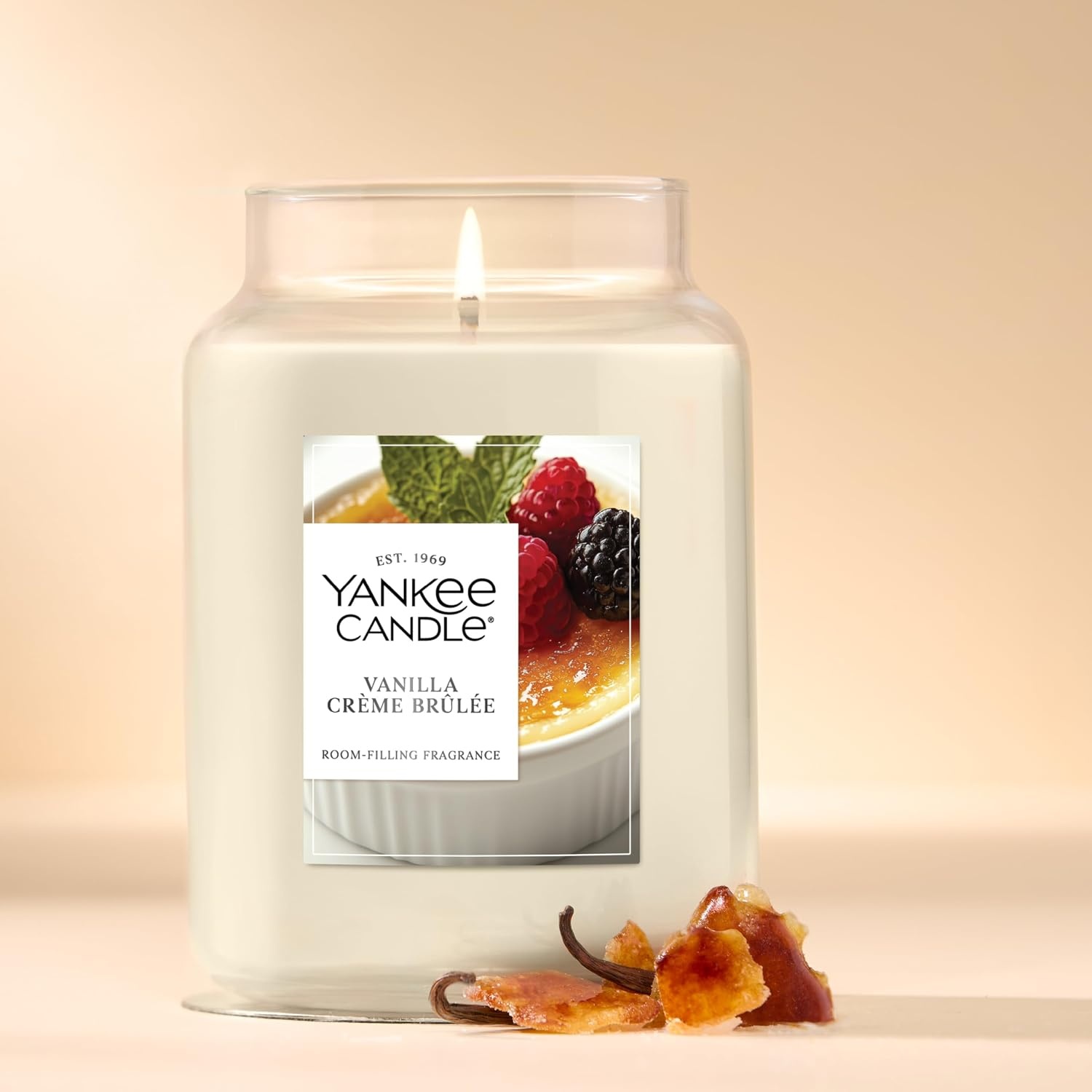 image:imageYankee Candle Salted Caramel Scented Candle 22oz Large Jar Up to 150 Hour Burn Time GiftableVanilla Crme Brle