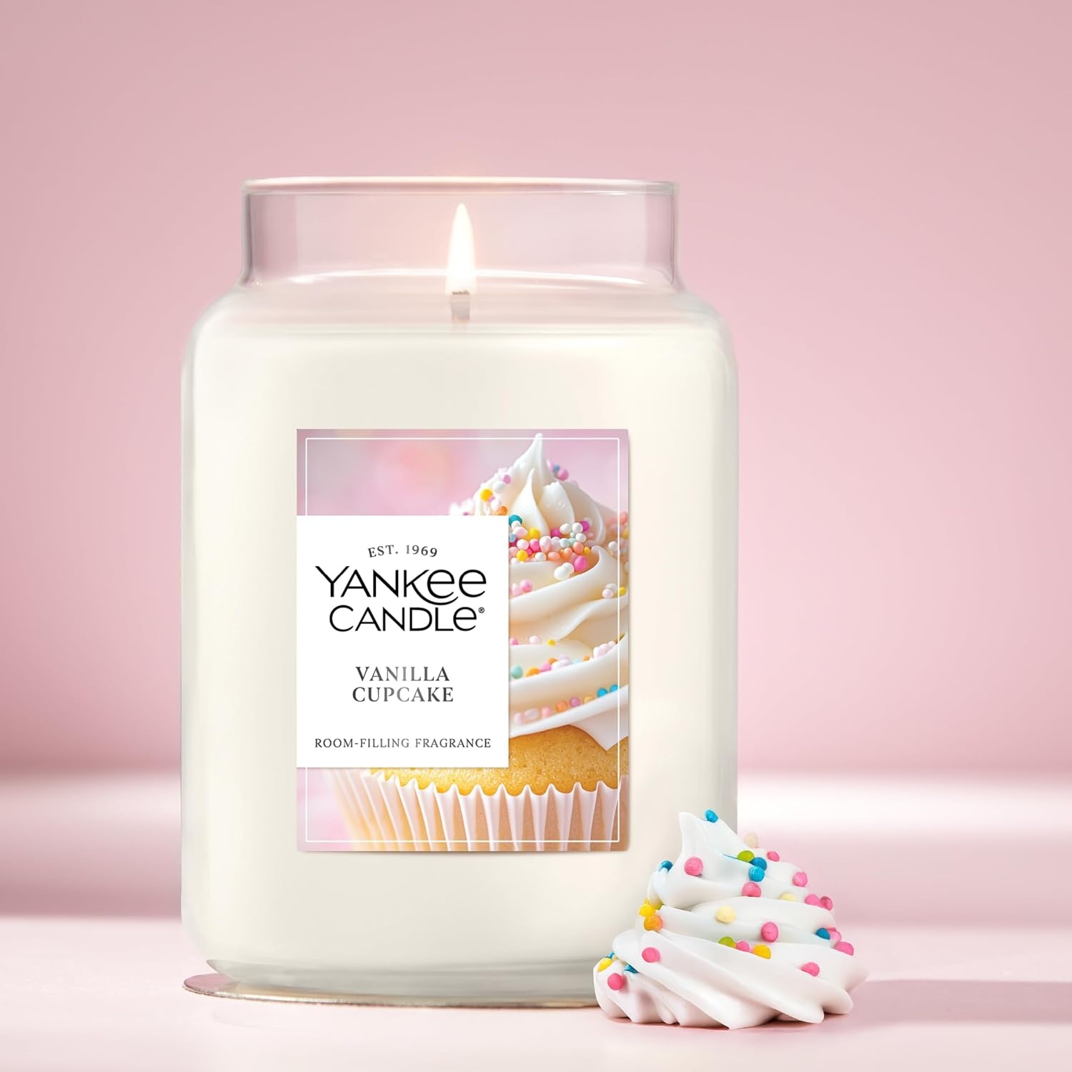 image:imageYankee Candle Salted Caramel Scented Candle 22oz Large Jar Up to 150 Hour Burn Time GiftableVanilla Cupcake