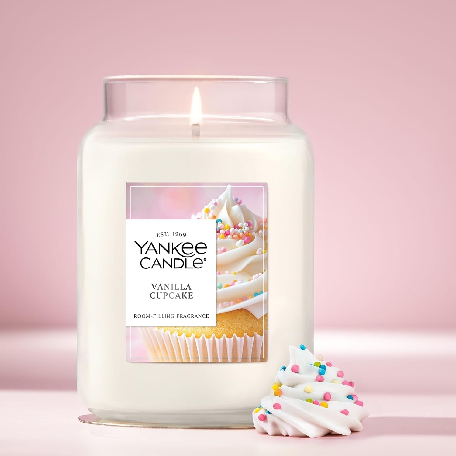 image:imageYankee Candle Salted Caramel Scented Candle 22oz Large Jar Up to 150 Hour Burn Time GiftableVanilla Cupcake