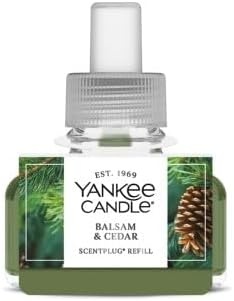 image:imageYankee Candle ScentPlug Refill for Plug in Air Fresheners Scented Oil Refills Long Lasting Home Fragrance Apple Pumpkin Pack of 4Balsam Cedar