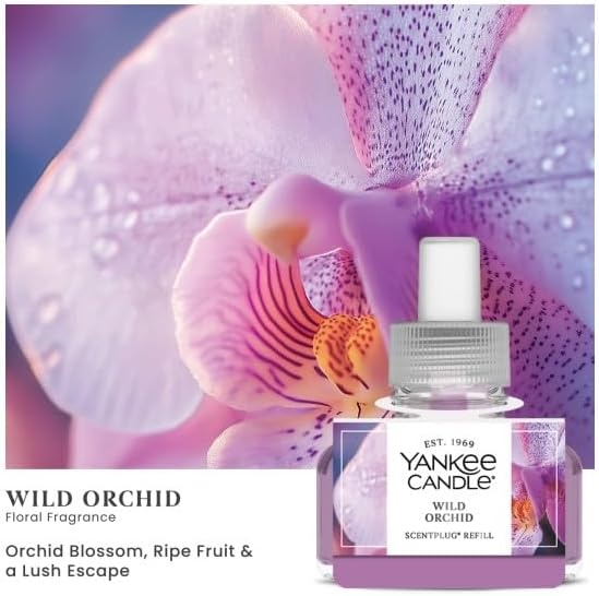 image:imageYankee Candle ScentPlug Refill for Plug in Air Fresheners Scented Oil Refills Long Lasting Home Fragrance Apple Pumpkin Pack of 4Wild Orchid
