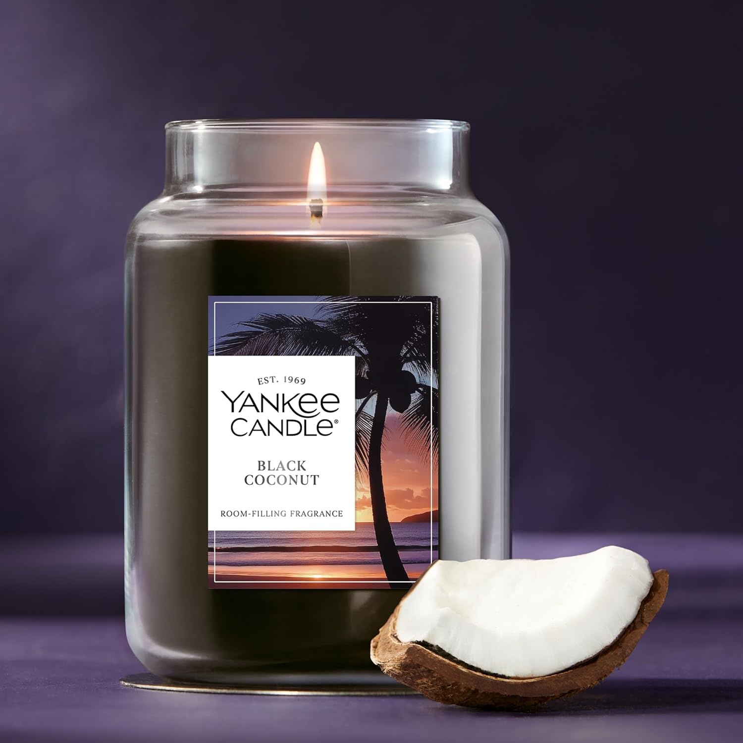 image:imageYankee Candle Seaside Woods Scented Candle 22oz Large Jar with up to 150 Hour Burn Time GiftableBlack Coconut