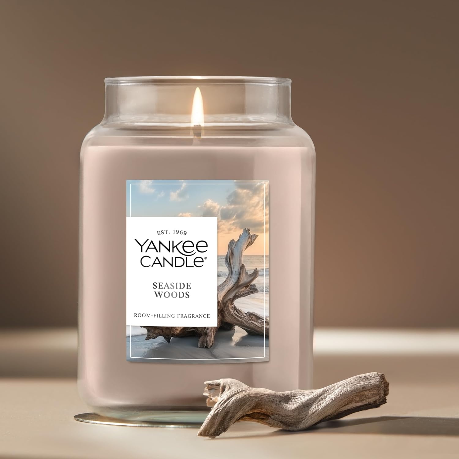image:imageYankee Candle Seaside Woods Scented Candle 22oz Large Jar with up to 150 Hour Burn Time GiftableSeaside Woods