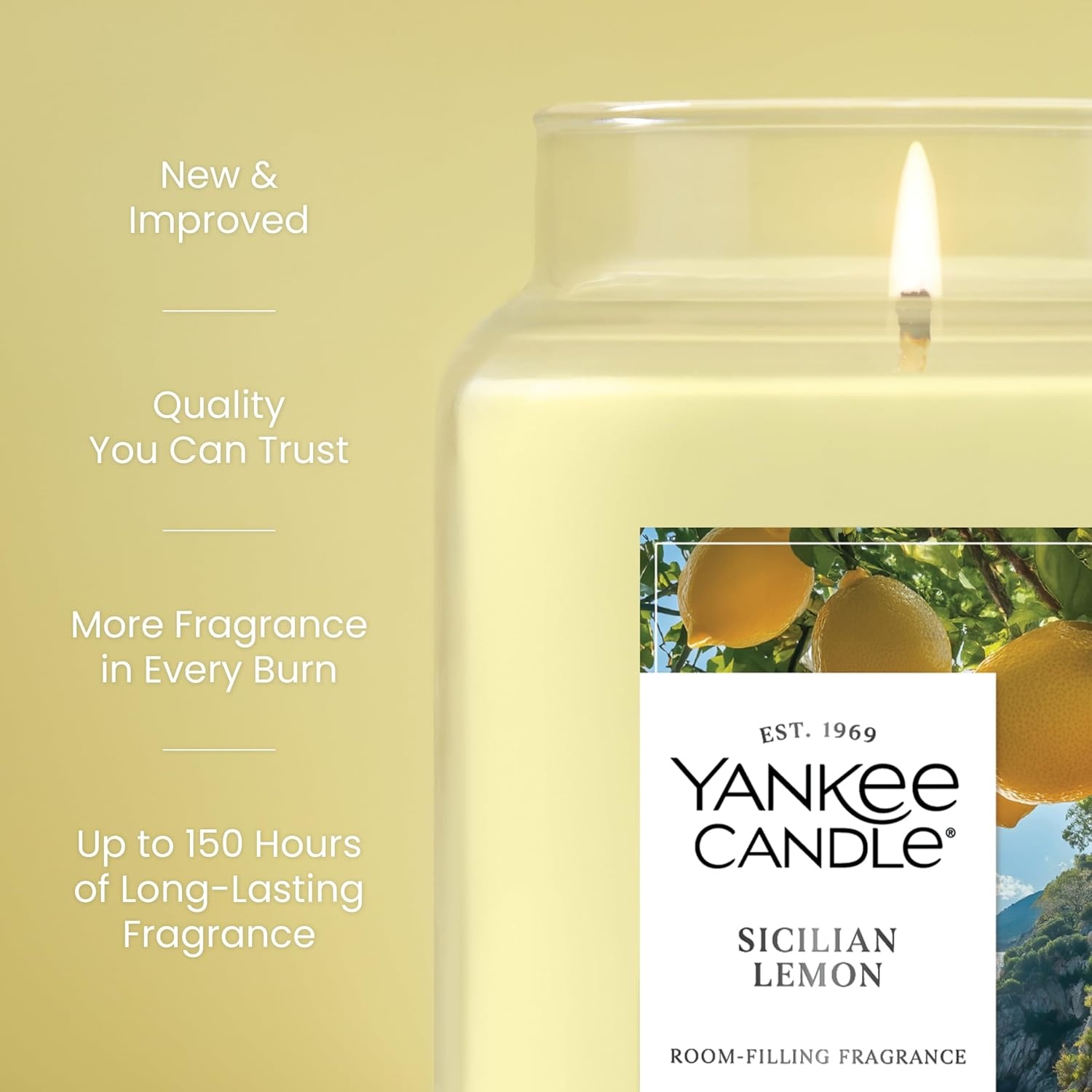 image:imageYankee Candle Seaside Woods Scented Candle 22oz Large Jar with up to 150 Hour Burn Time GiftableSicilian Lemon