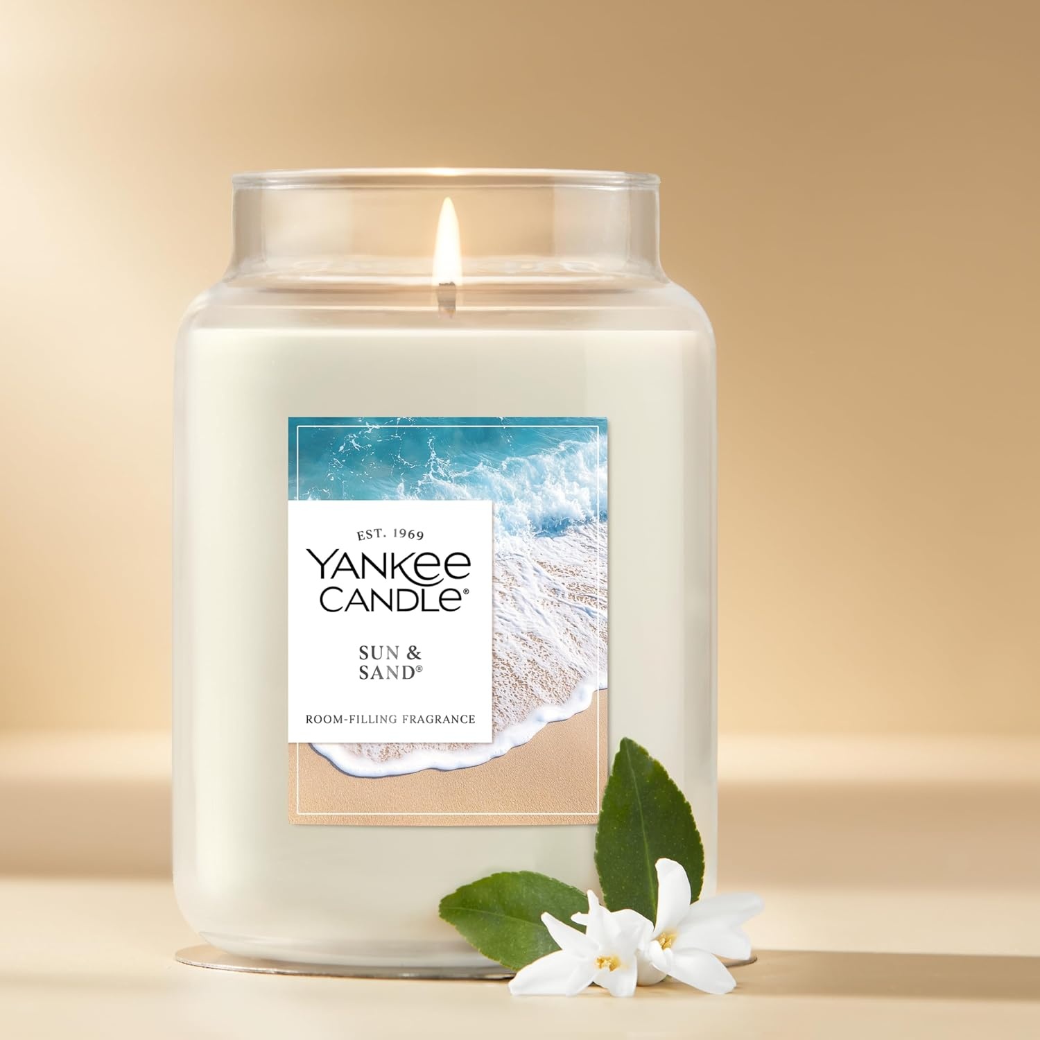 image:imageYankee Candle Seaside Woods Scented Candle 22oz Large Jar with up to 150 Hour Burn Time GiftableSun Sand