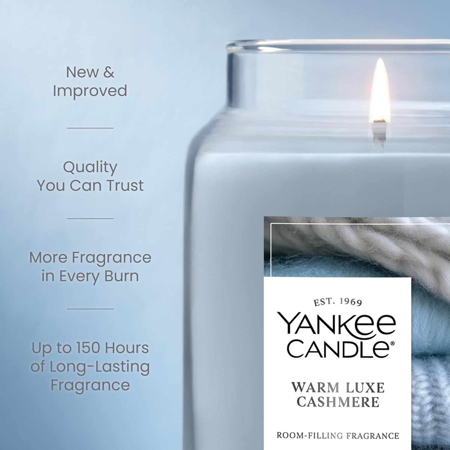 image:imageYankee Candle Seaside Woods Scented Candle 22oz Large Jar with up to 150 Hour Burn Time GiftableWarm Luxe Cashmere
