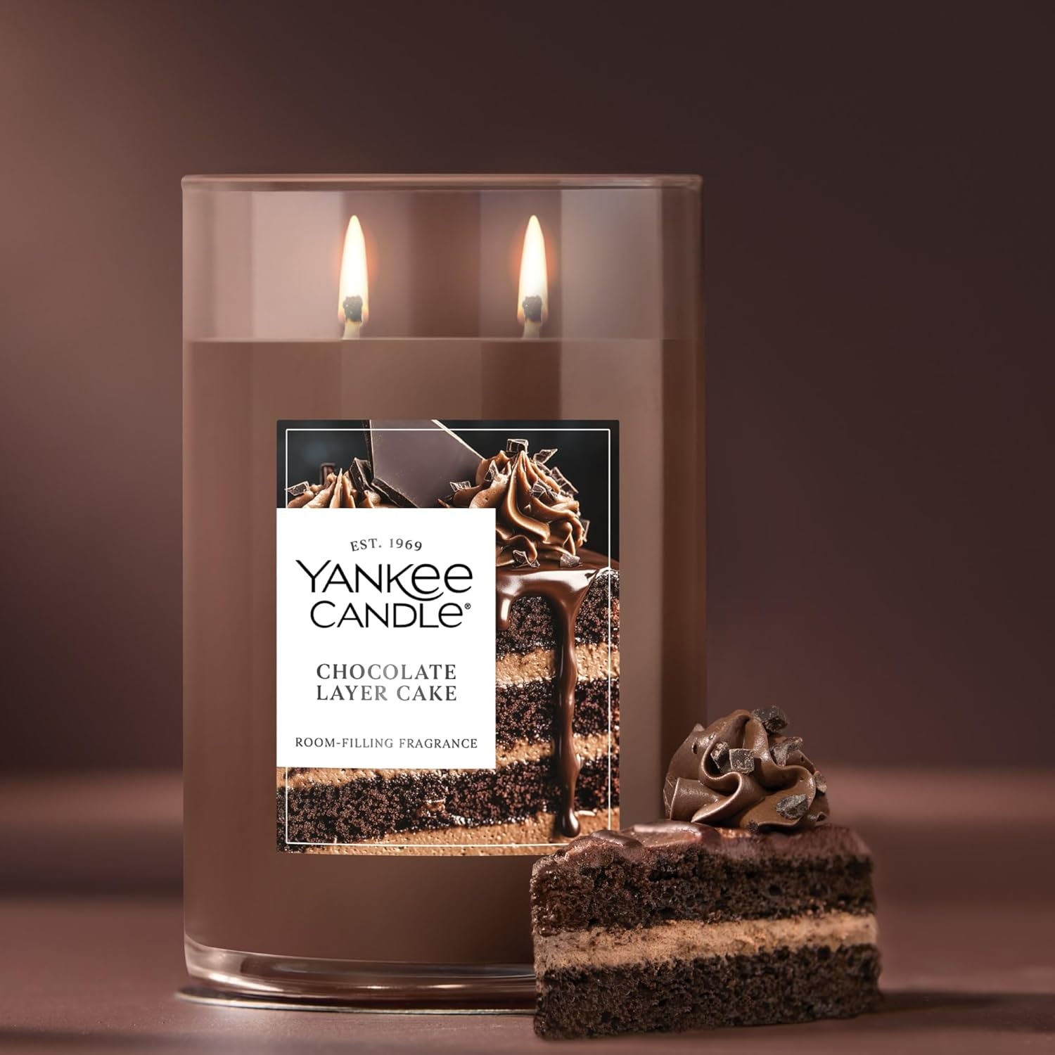 image:imageYankee Candle Signature Large Tumbler Candle Cinnamon Stick Scented Candle 20 oz 2Wick Premium Plant Wax Blend Over 60 Hours Burn TimeChocolate Layer Cake