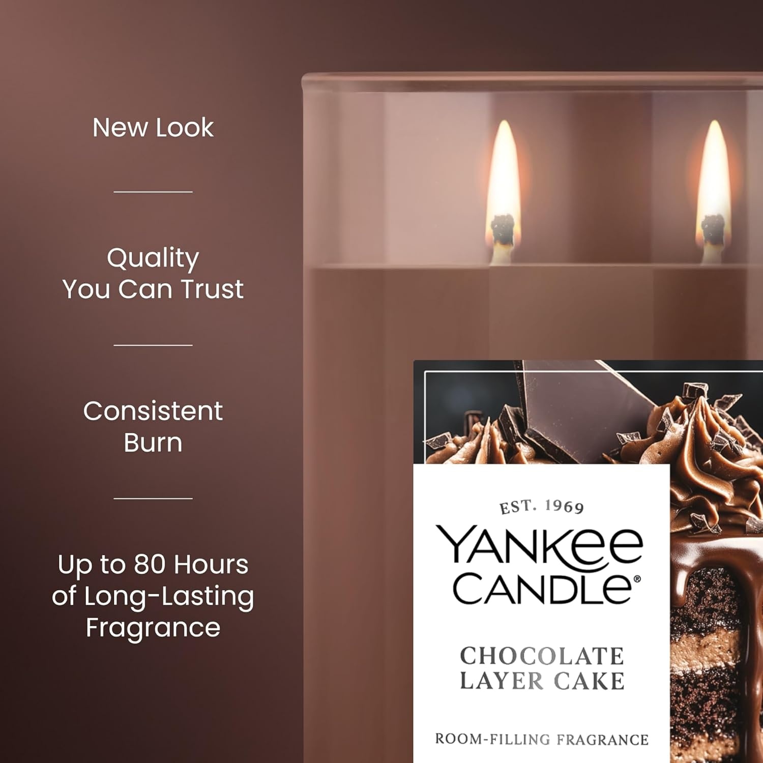 image:imageYankee Candle Signature Large Tumbler Candle Cinnamon Stick Scented Candle 20 oz 2Wick Premium Plant Wax Blend Over 60 Hours Burn TimeChocolate Layer Cake