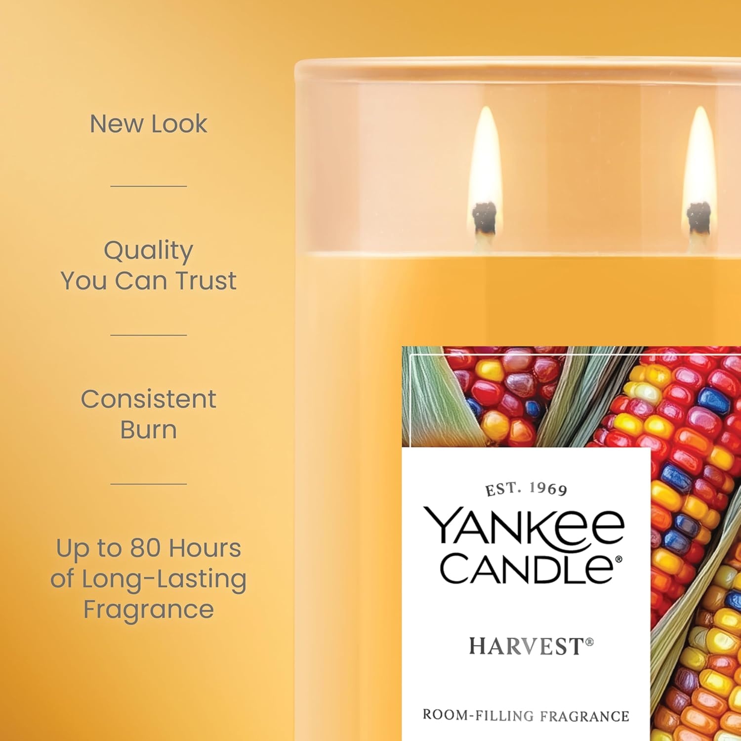image:imageYankee Candle Signature Large Tumbler Candle Cinnamon Stick Scented Candle 20 oz 2Wick Premium Plant Wax Blend Over 60 Hours Burn TimeHarvest
