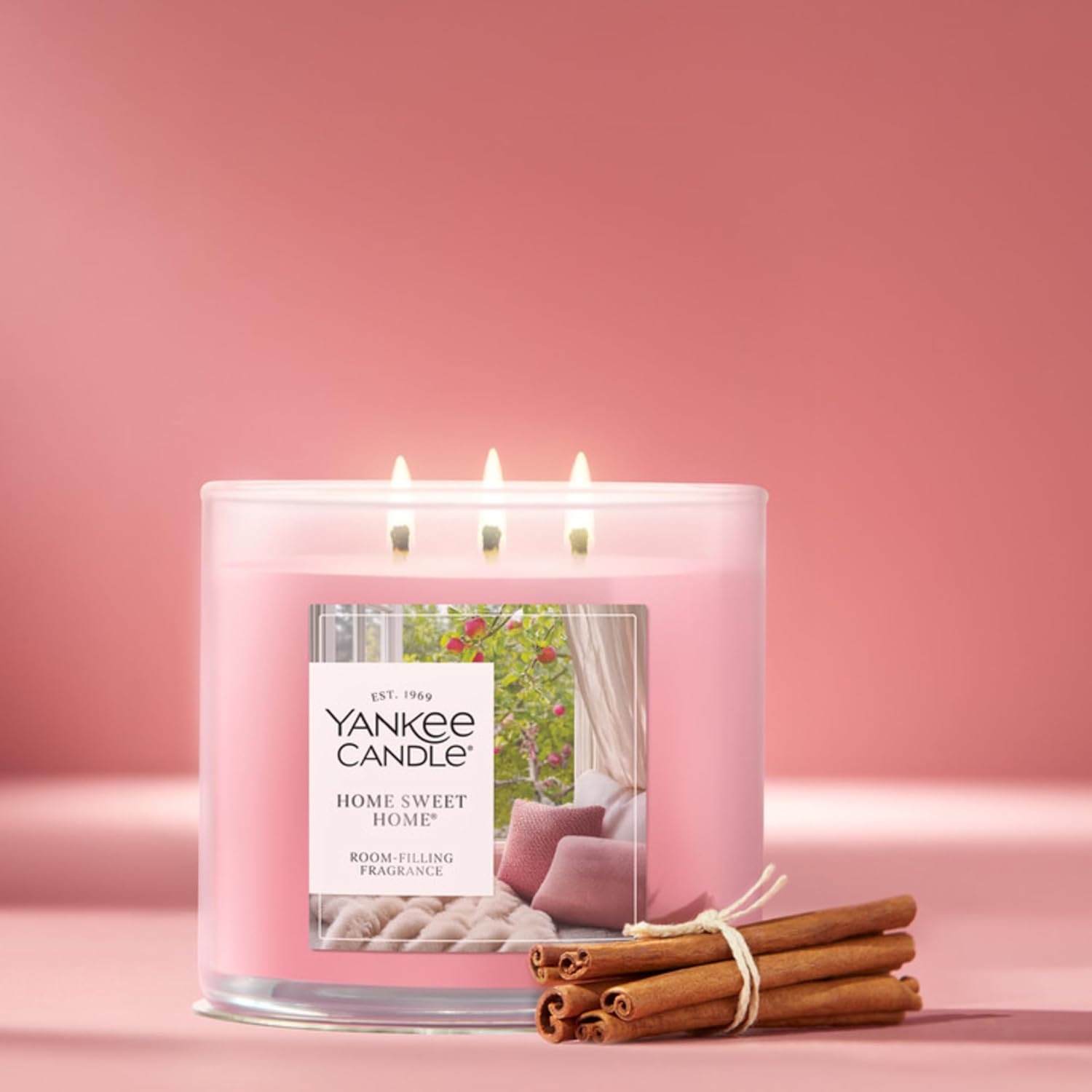 image:imageYankee Candle Signature Large Tumbler Candle Cinnamon Stick Scented Candle 20 oz 2Wick Premium Plant Wax Blend Over 60 Hours Burn TimeHome Sweet Home