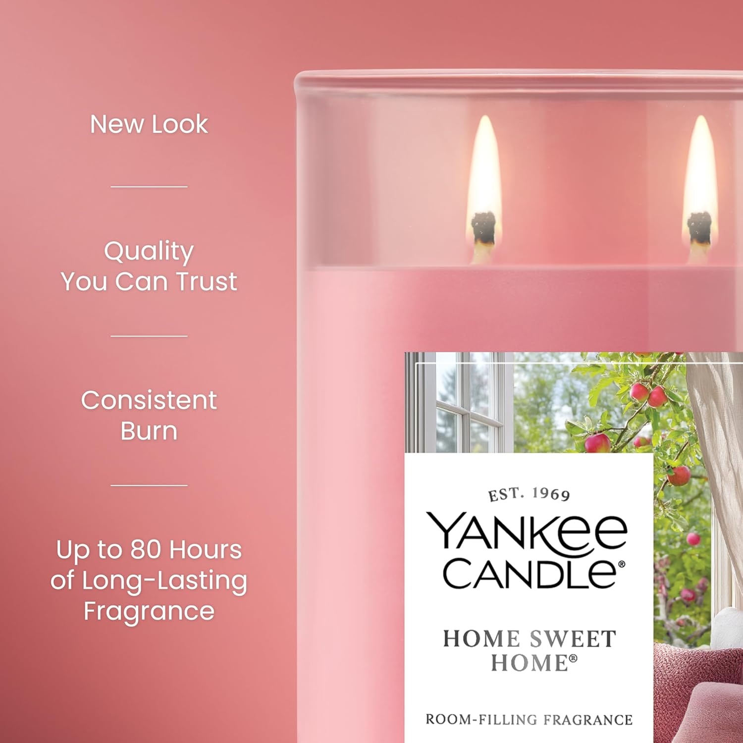 image:imageYankee Candle Signature Large Tumbler Candle Cinnamon Stick Scented Candle 20 oz 2Wick Premium Plant Wax Blend Over 60 Hours Burn TimeHome Sweet Home
