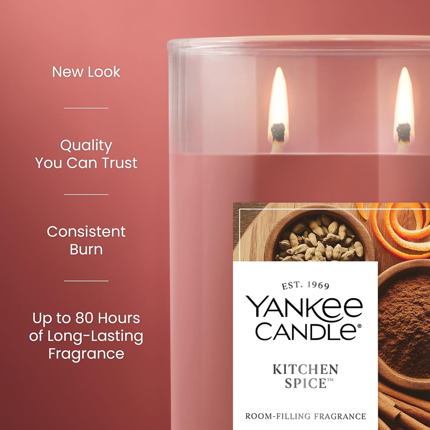 image:imageYankee Candle Signature Large Tumbler Candle Cinnamon Stick Scented Candle 20 oz 2Wick Premium Plant Wax Blend Over 60 Hours Burn TimeKitchen Spice