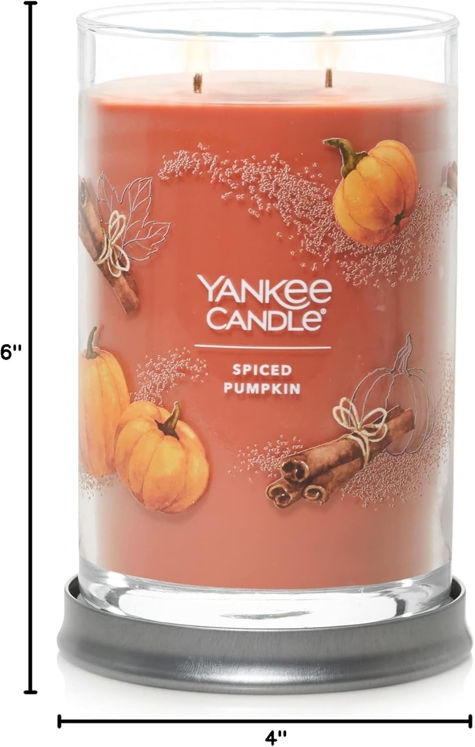 image:imageYankee Candle Signature Large Tumbler Candle Cinnamon Stick Scented Candle 20 oz 2Wick Premium Plant Wax Blend Over 60 Hours Burn TimeSpiced Pumpkin