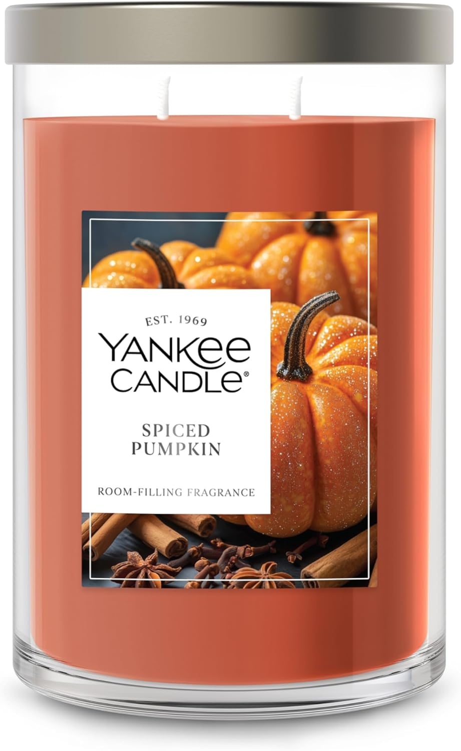 image:imageYankee Candle Signature Large Tumbler Candle Cinnamon Stick Scented Candle 20 oz 2Wick Premium Plant Wax Blend Over 60 Hours Burn TimeSpiced Pumpkin