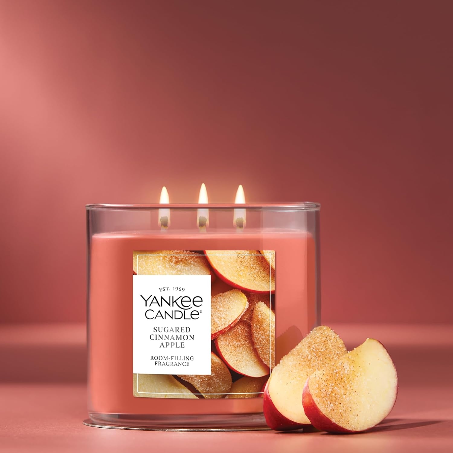 image:imageYankee Candle Signature Large Tumbler Candle Cinnamon Stick Scented Candle 20 oz 2Wick Premium Plant Wax Blend Over 60 Hours Burn TimeSugared Cinnamon Apple