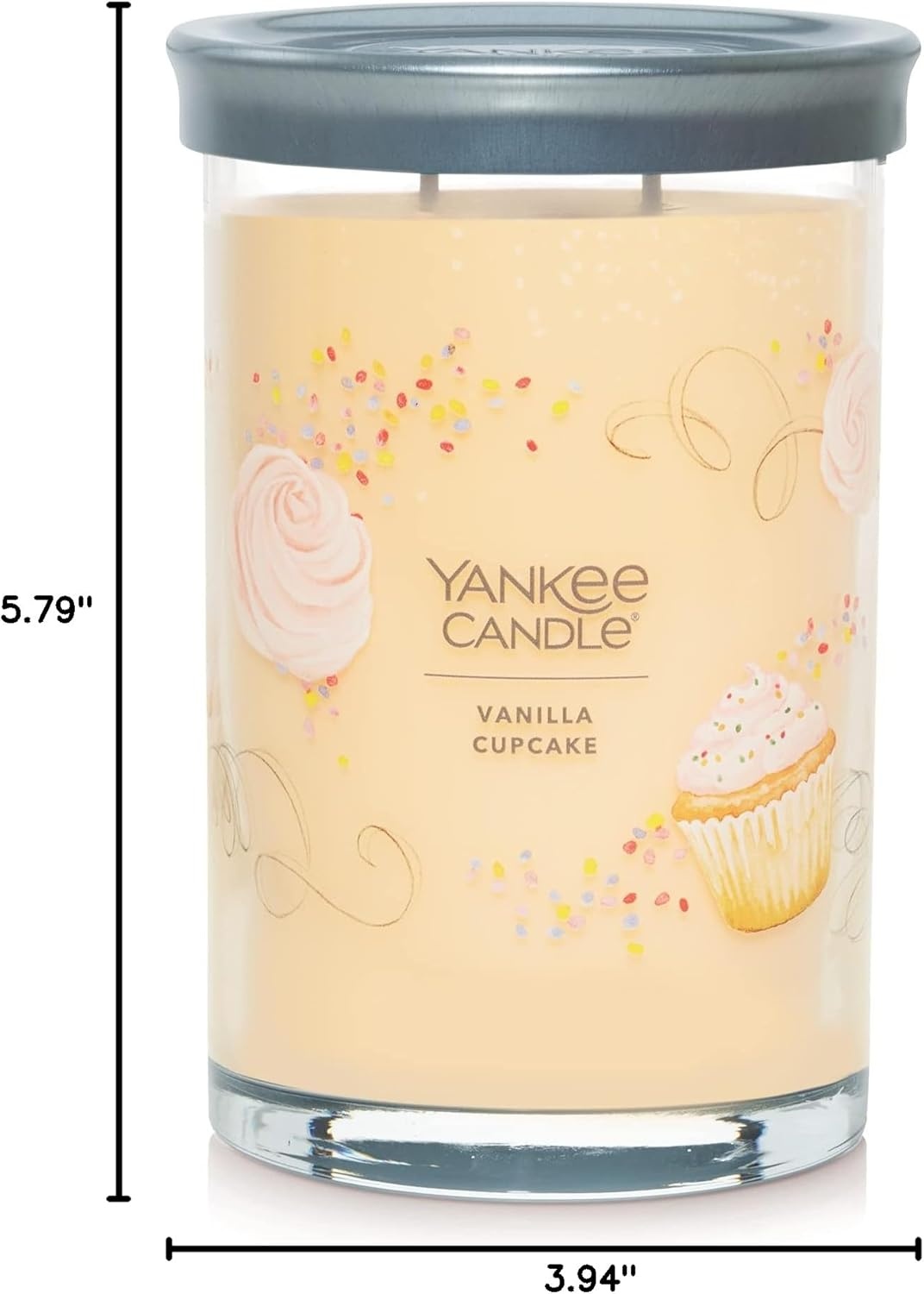 image:imageYankee Candle Signature Large Tumbler Candle Cinnamon Stick Scented Candle 20 oz 2Wick Premium Plant Wax Blend Over 60 Hours Burn TimeVanilla Cupcake