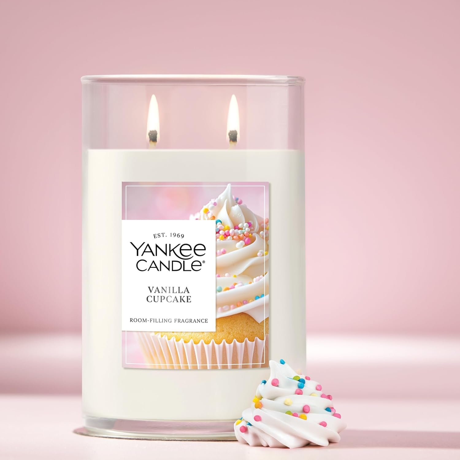 image:imageYankee Candle Signature Large Tumbler Candle Cinnamon Stick Scented Candle 20 oz 2Wick Premium Plant Wax Blend Over 60 Hours Burn TimeVanilla Cupcake