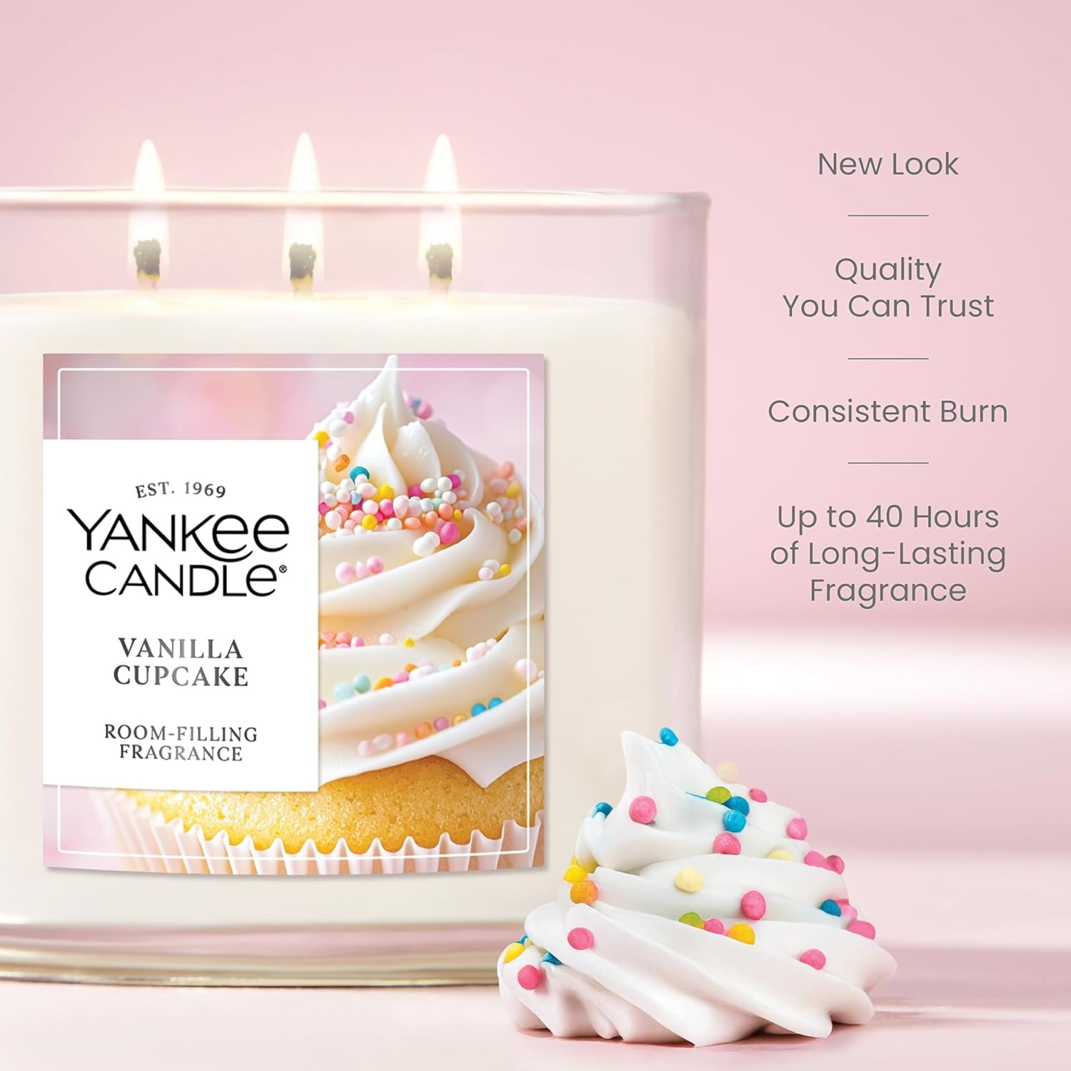 image:imageYankee Candle Signature Large Tumbler Candle Cinnamon Stick Scented Candle 20 oz 2Wick Premium Plant Wax Blend Over 60 Hours Burn TimeVanilla Cupcake