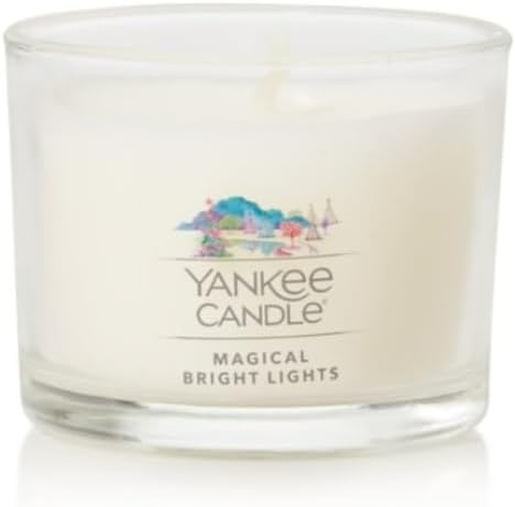 image:imageYankee Candle Signature Votive Mini Candle Jar Bayside Cedar Scent Natural Soy Wax Blend Candle with Natural Fiber Wick 13 OZ Glass Jar Pack of 12Magical Bright Lights