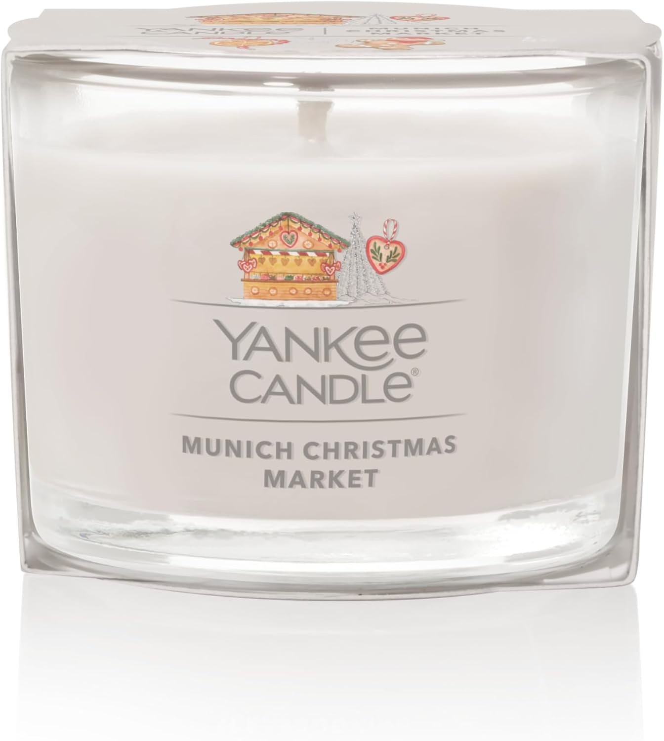 image:imageYankee Candle Signature Votive Mini Candle Jar Spiced Pumpkin Scent Natural Soy Wax Blend Candle with Natural Fiber Wick 13 OZ Glass Jar Pack of 12Munich Christmas Market