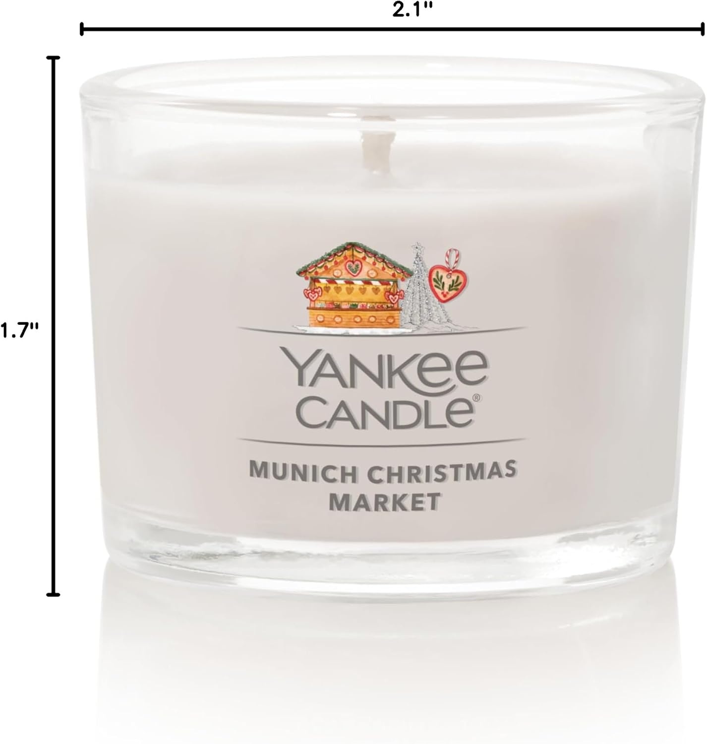 image:imageYankee Candle Signature Votive Mini Candle Jar Spiced Pumpkin Scent Natural Soy Wax Blend Candle with Natural Fiber Wick 13 OZ Glass Jar Pack of 12Munich Christmas Market