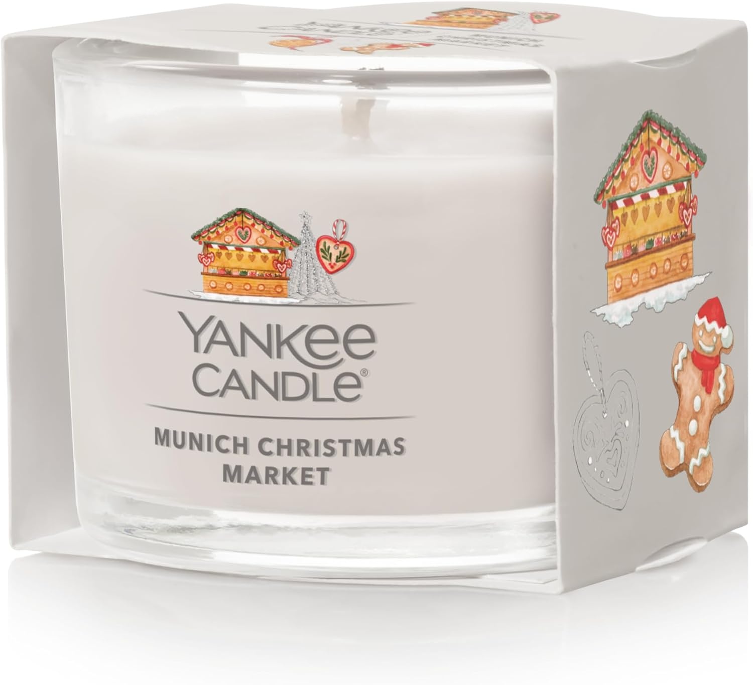image:imageYankee Candle Signature Votive Mini Candle Jar Spiced Pumpkin Scent Natural Soy Wax Blend Candle with Natural Fiber Wick 13 OZ Glass Jar Pack of 12Munich Christmas Market