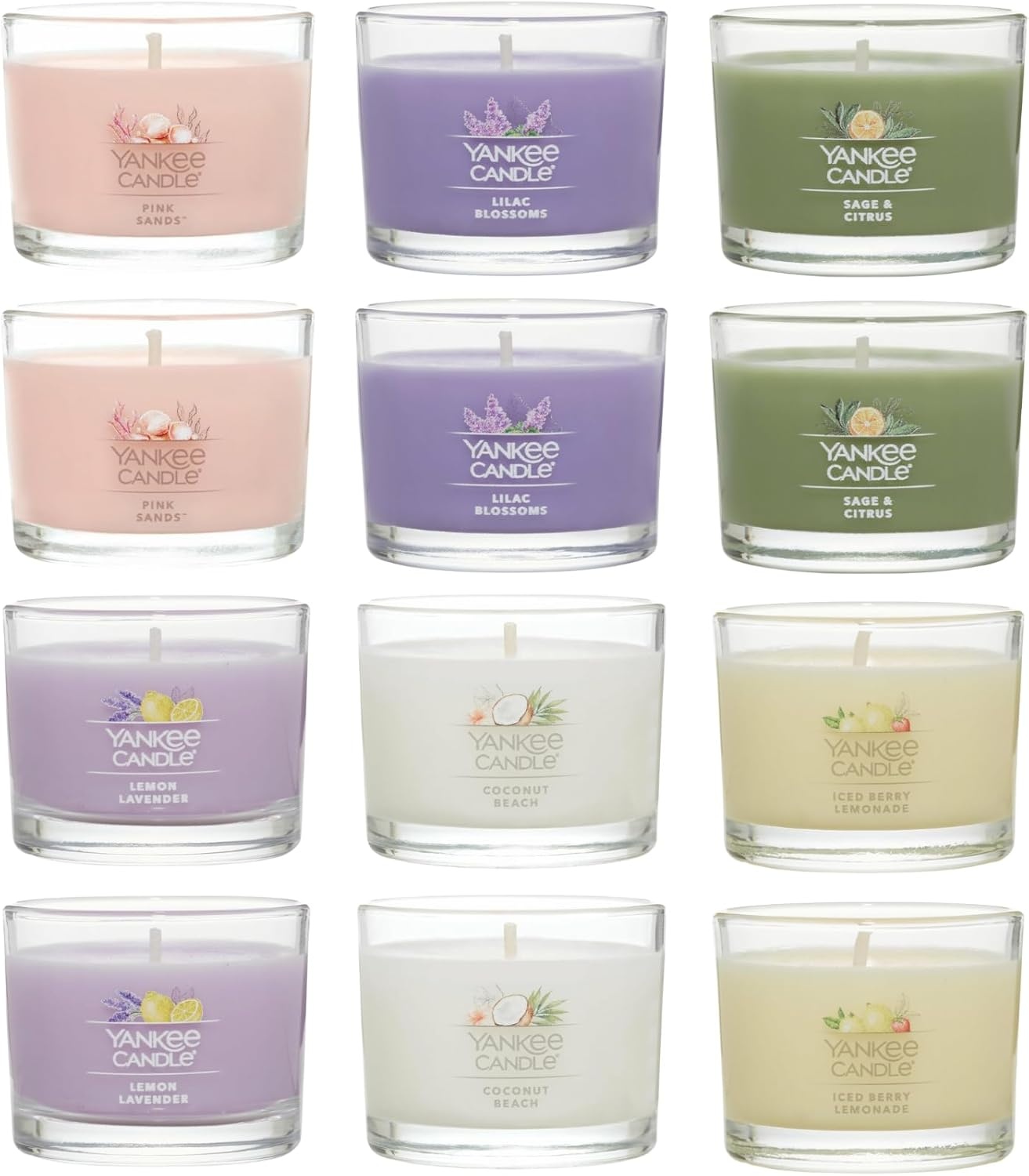 image:imageYankee Candle Signature Votive Mini Jars 12 Days of Christmas Candle Advent Calendar Variety Pack Natural Soy Wax Blend with Natural Fiber Wick 13 OZ Glass Jar Pack of 12Mothers Day