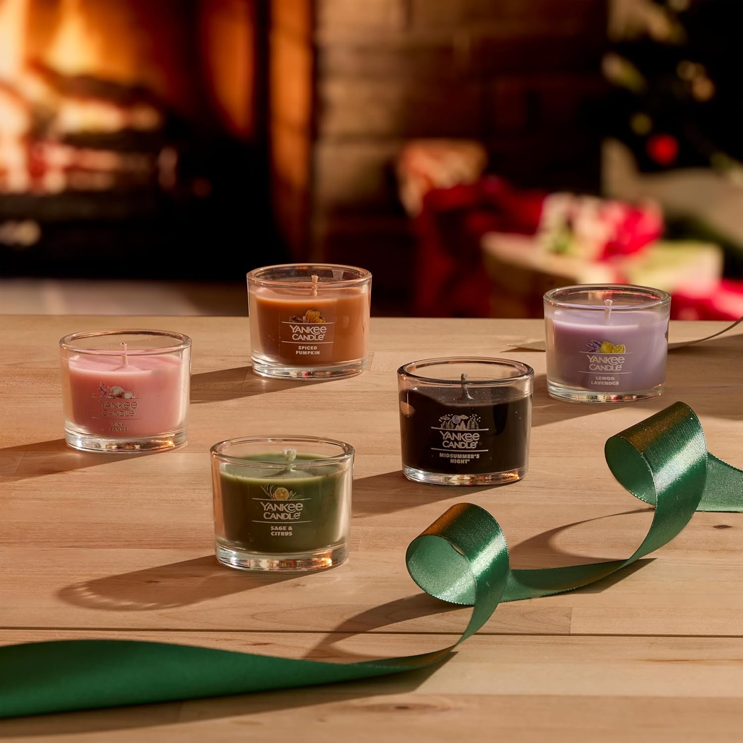 image:imageYankee Candle Signature Votive Mini Jars 12 Days of Christmas Candle Advent Calendar Variety Pack Natural Soy Wax Blend with Natural Fiber Wick 13 OZ Glass Jar Pack of 12Holiday 2025