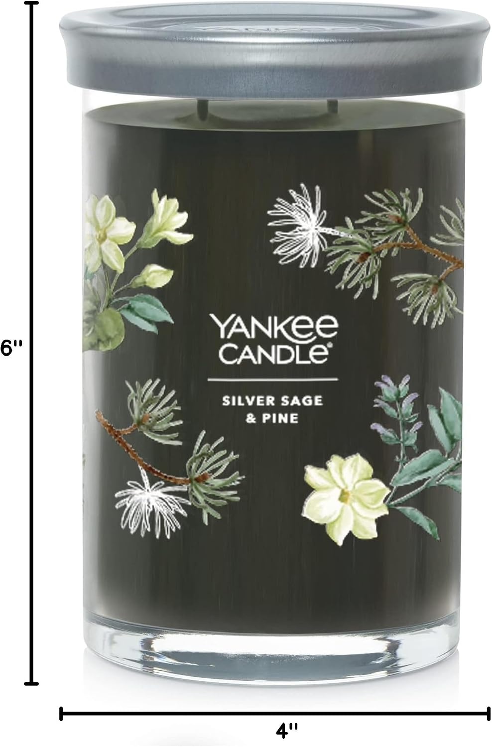 image:imageYankee Candle Silver Sage amp Pine Scented Candle 20oz Classic 2Wick Tumbler with up to 80 Hour Burn TimeSilver Sage Pine