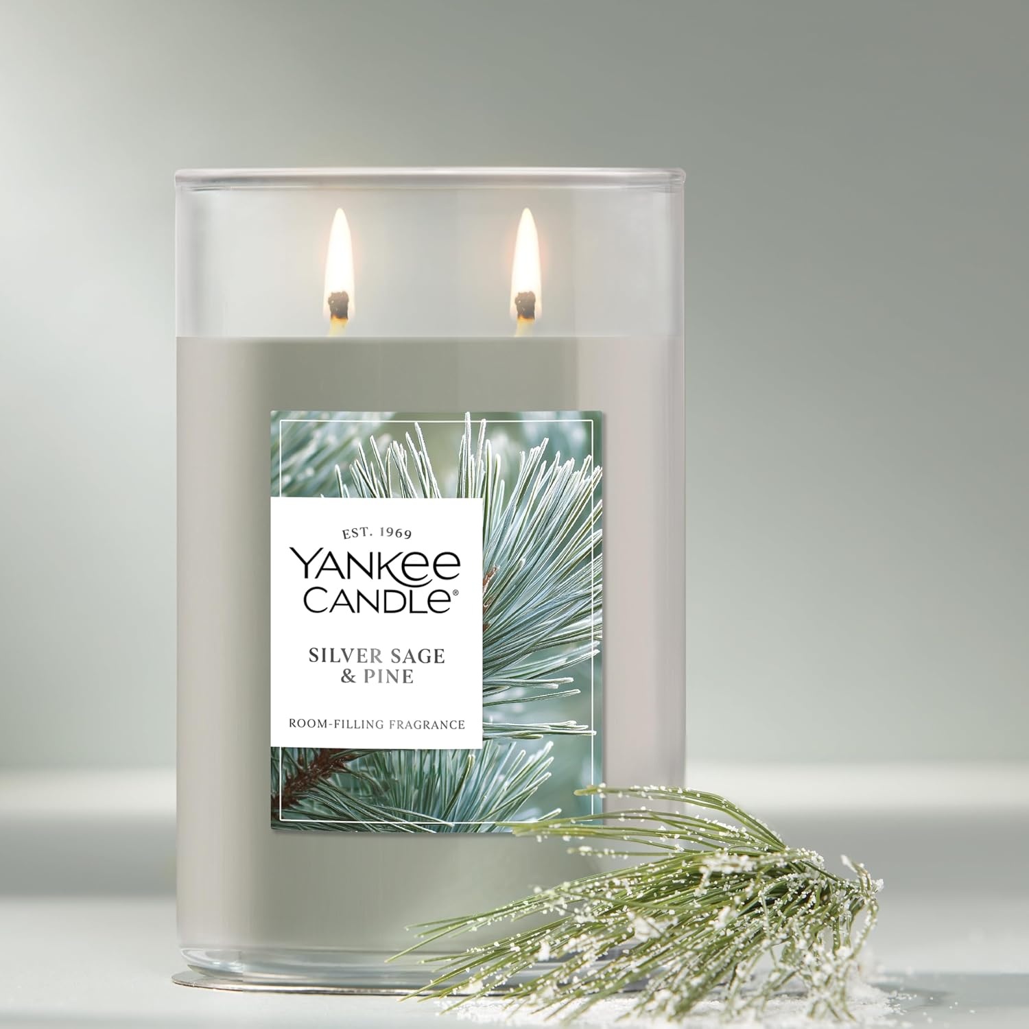 image:imageYankee Candle Silver Sage amp Pine Scented Candle 20oz Classic 2Wick Tumbler with up to 80 Hour Burn TimeSilver Sage Pine
