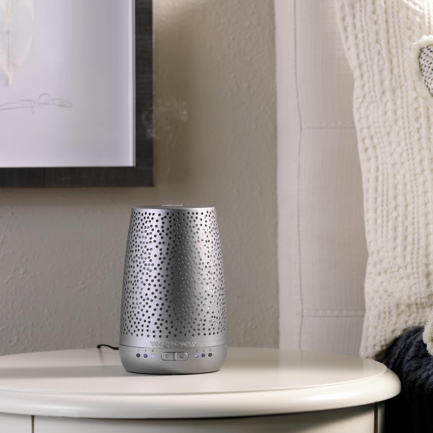 image:imageYankee Candle Sleep Diffuser Kit Bronze Includes Diffuser for Essential Oils and Calm Night Fragrance Oil Refill Up to 30 Nights of Relaxing FragranceSilver Dots