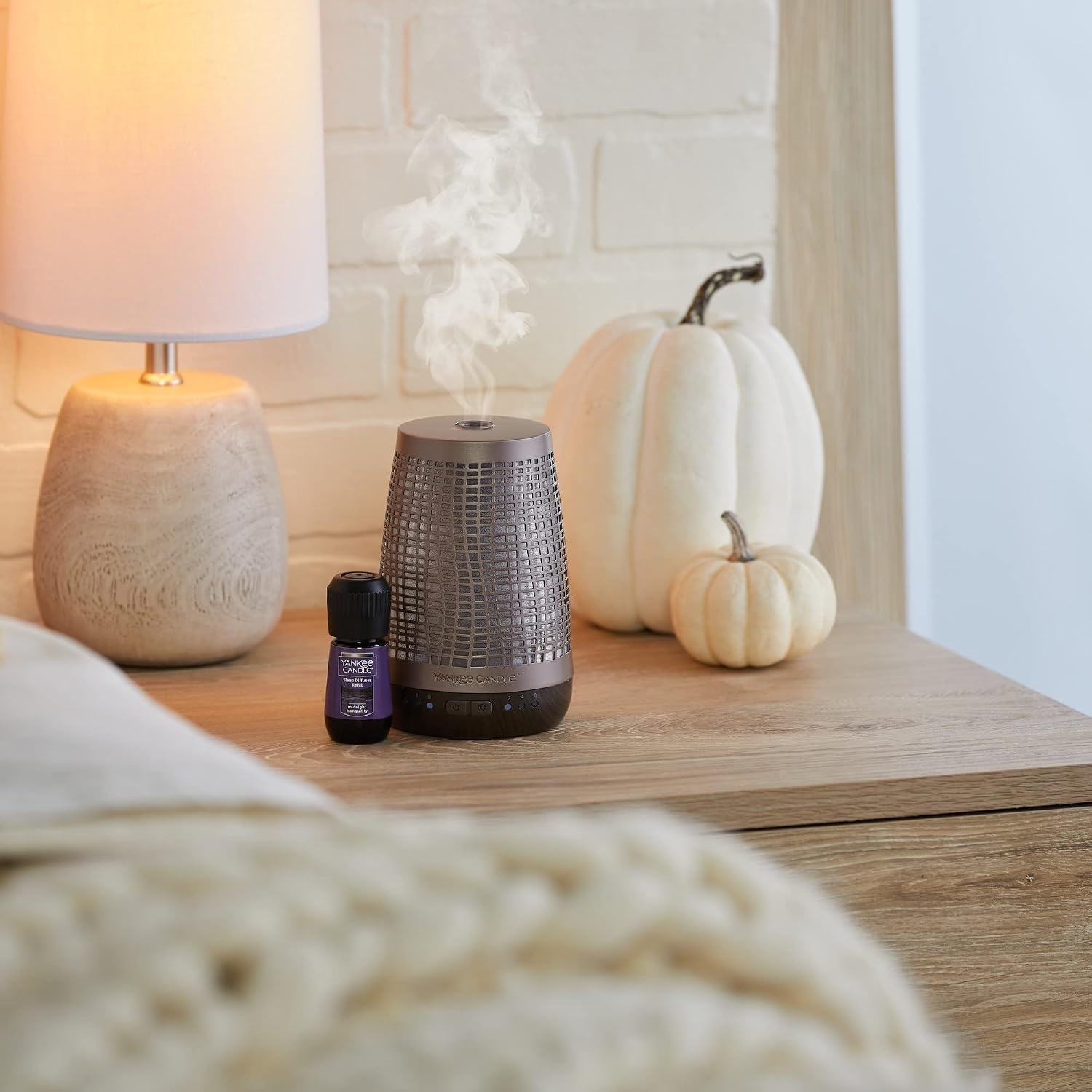 image:imageYankee Candle Sleep Diffuser Kit Bronze Includes Diffuser for Essential Oils and Calm Night Fragrance Oil Refill Up to 30 Nights of Relaxing FragranceMidnight Tranquility