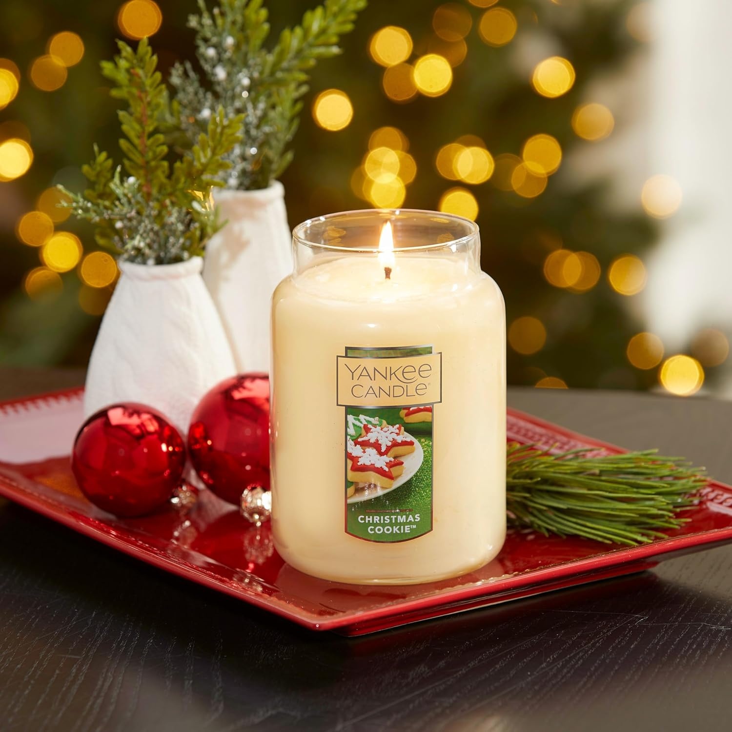image:imageYankee Candle Sparkling Cinnamon Scented Classic 22oz Large Jar Single Wick Candle Over 110 Hours of Burn TimeChristmas Cookie
