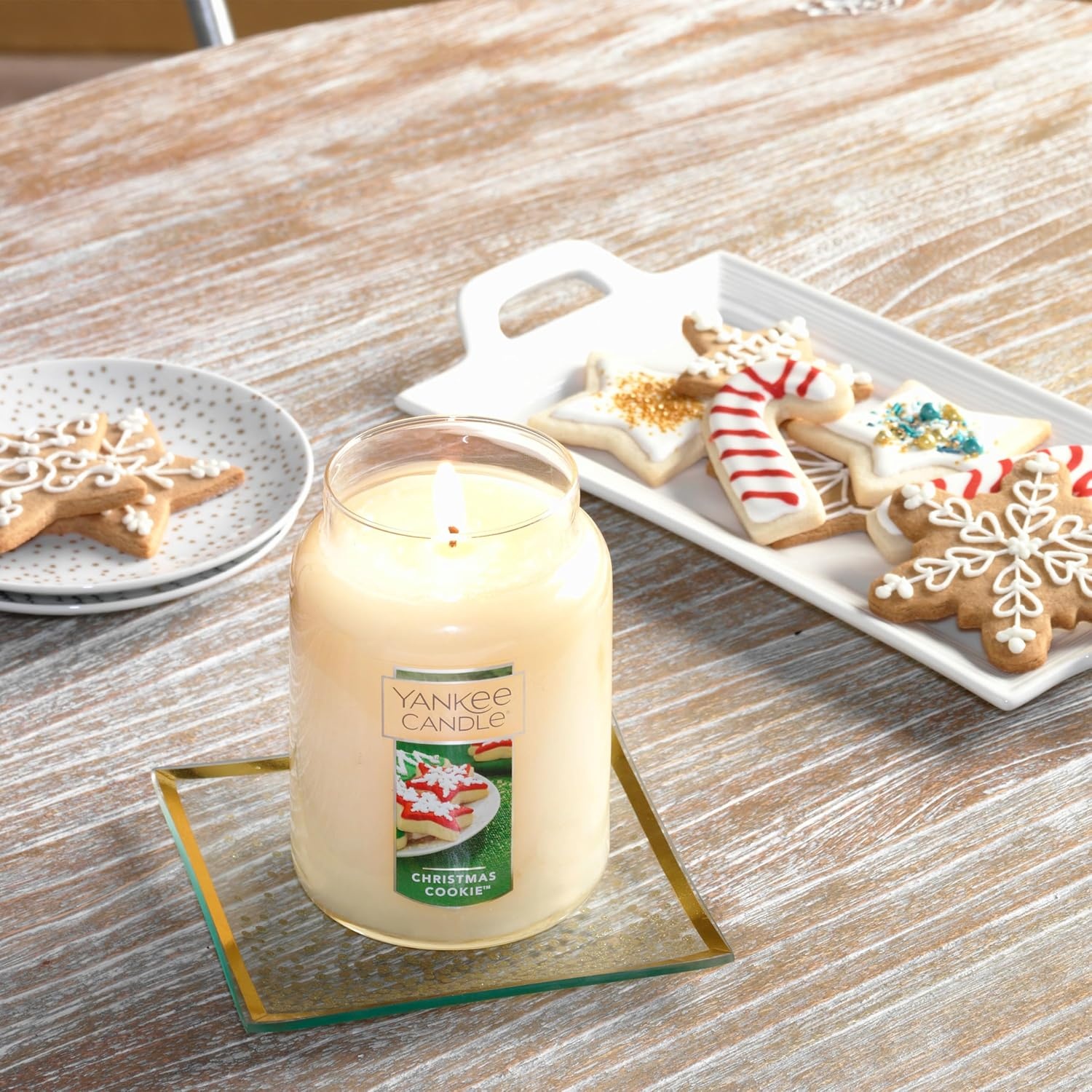 image:imageYankee Candle Sparkling Cinnamon Scented Classic 22oz Large Jar Single Wick Candle Over 110 Hours of Burn TimeChristmas Cookie