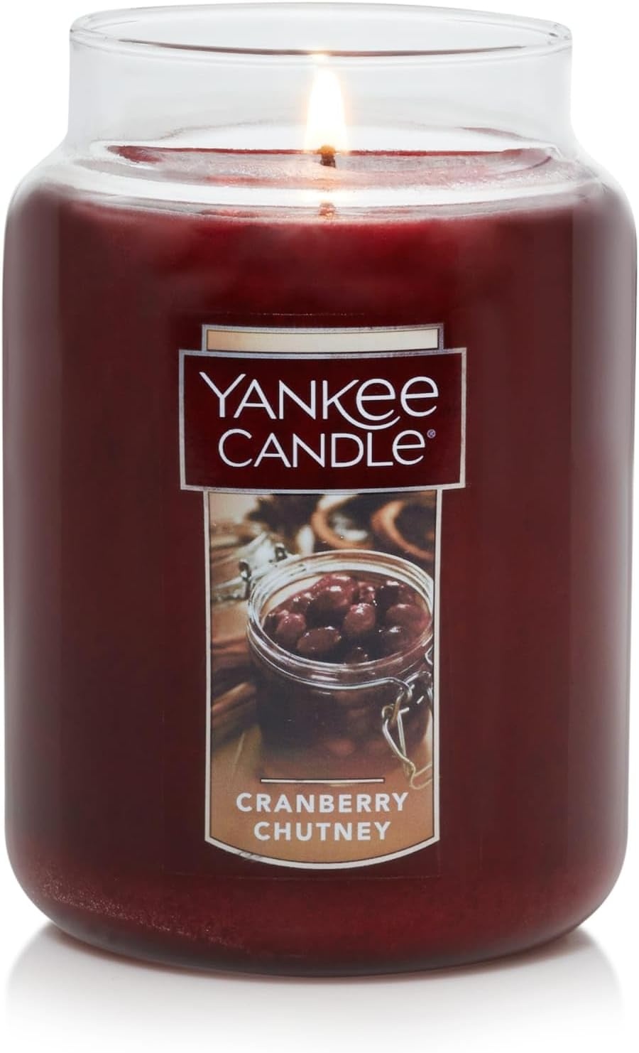 image:imageYankee Candle Sparkling Cinnamon Scented Classic 22oz Large Jar Single Wick Candle Over 110 Hours of Burn TimeCranberry Chutney