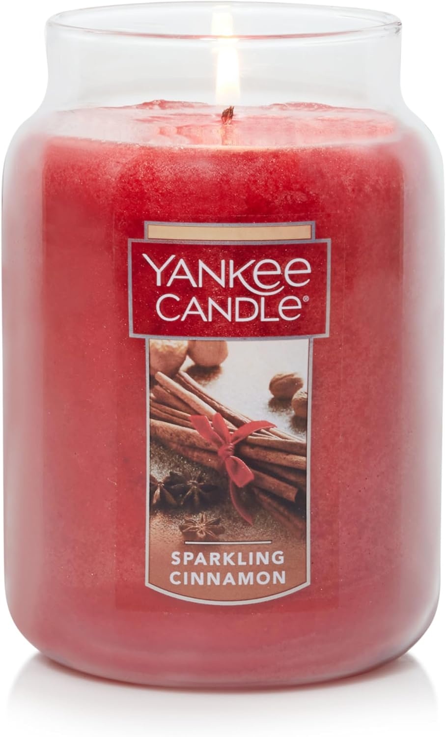 image:imageYankee Candle Sparkling Cinnamon Scented Classic 22oz Large Jar Single Wick Candle Over 110 Hours of Burn TimeSparkling Cinnamon