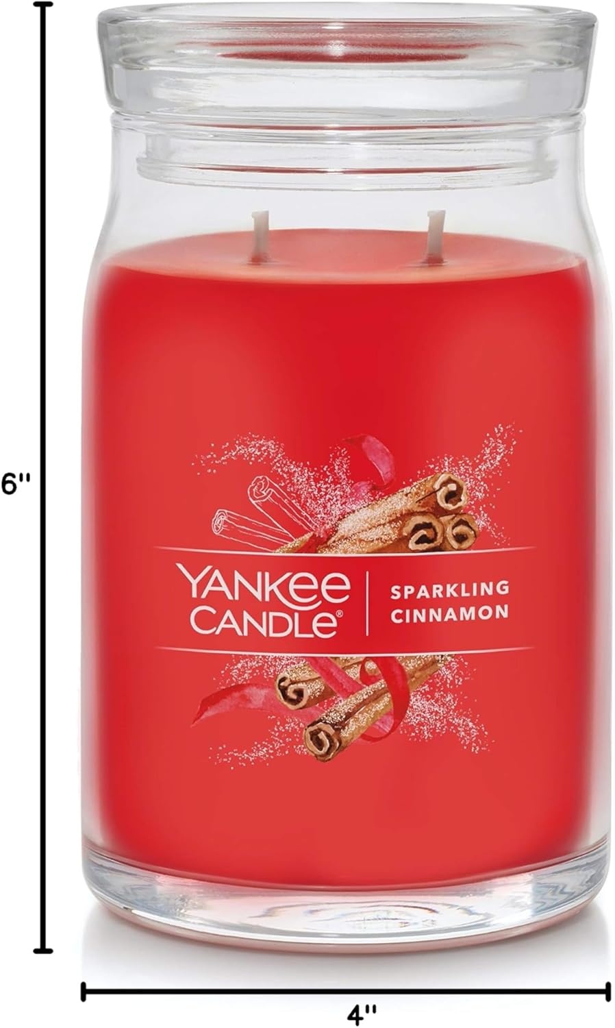 image:imageYankee Candle Sparkling Cinnamon Scented Classic 22oz Large Jar Single Wick Candle Over 110 Hours of Burn TimeSparkling Cinnamon