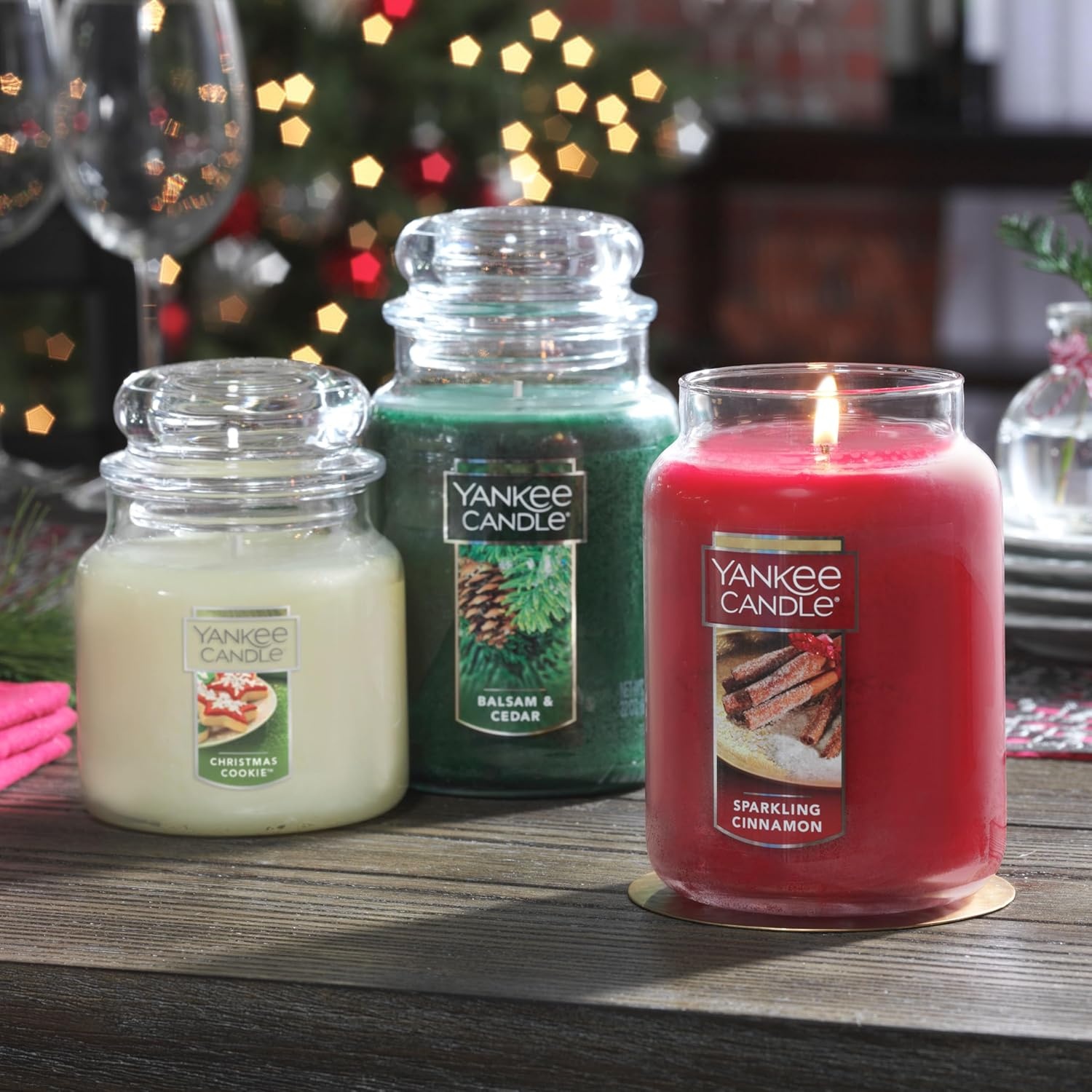 image:imageYankee Candle Sparkling Cinnamon Scented Classic 22oz Large Jar Single Wick Candle Over 110 Hours of Burn TimeSparkling Cinnamon