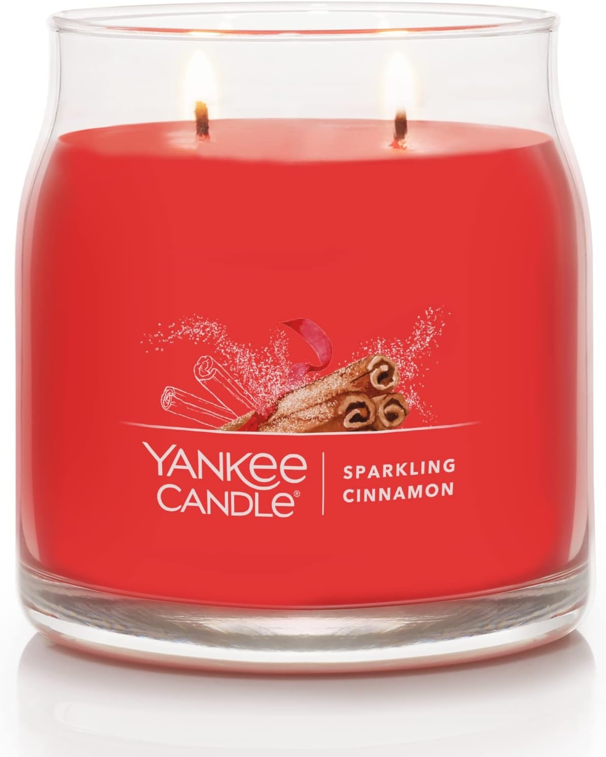 image:imageYankee Candle Sparkling Cinnamon Scented Classic 22oz Large Jar Single Wick Candle Over 110 Hours of Burn TimeSparkling Cinnamon