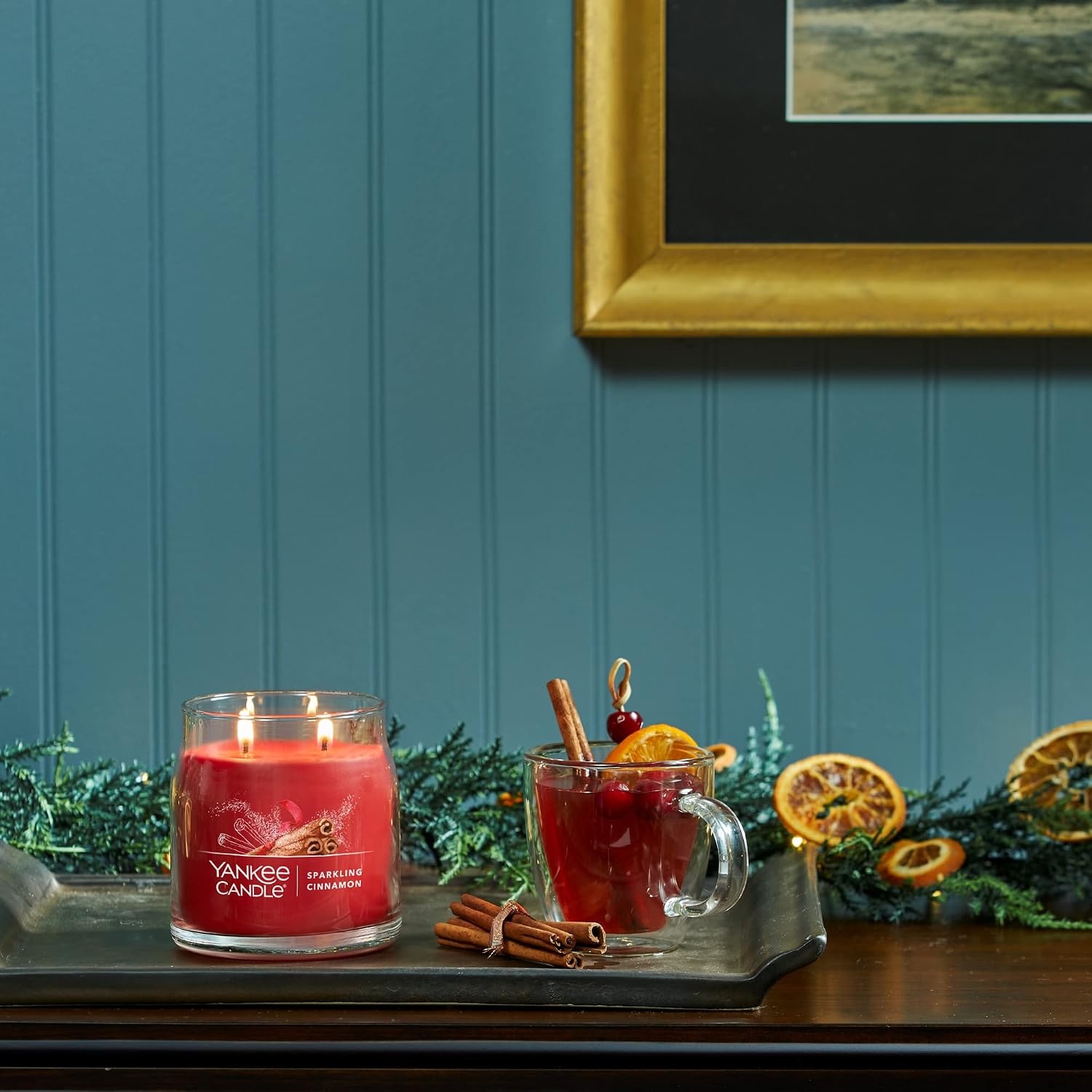 image:imageYankee Candle Sparkling Cinnamon Scented Classic 22oz Large Jar Single Wick Candle Over 110 Hours of Burn TimeSparkling Cinnamon