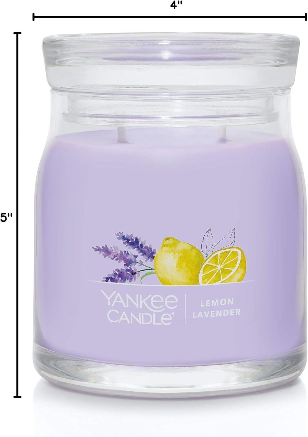 image:imageYankee Candle Studio Scented Candle Single Wick Jar Candle for Home Fragrance Premium Plant Wax Blend Long Lasting Burn Balsam amp Cedar Pack of 1Lemon Lavender