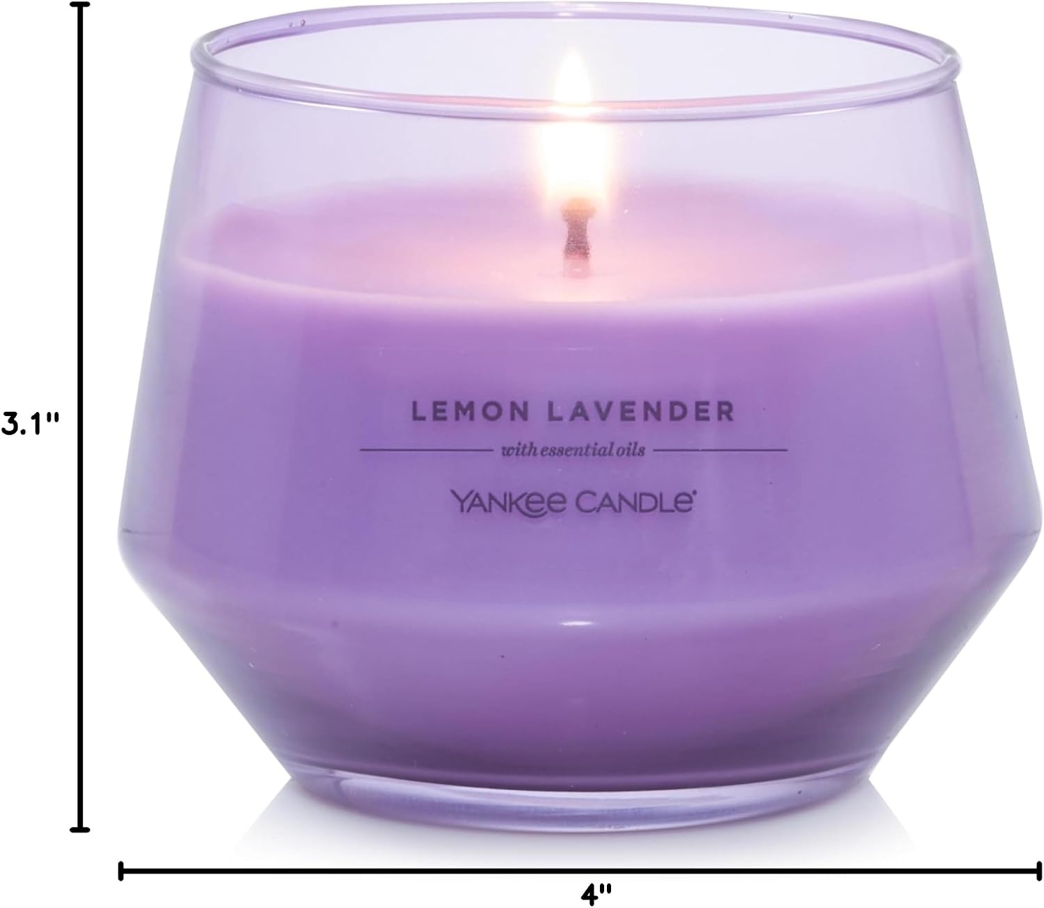 image:imageYankee Candle Studio Scented Candle Single Wick Jar Candle for Home Fragrance Premium Plant Wax Blend Long Lasting Burn Balsam amp Cedar Pack of 1Lemon Lavender