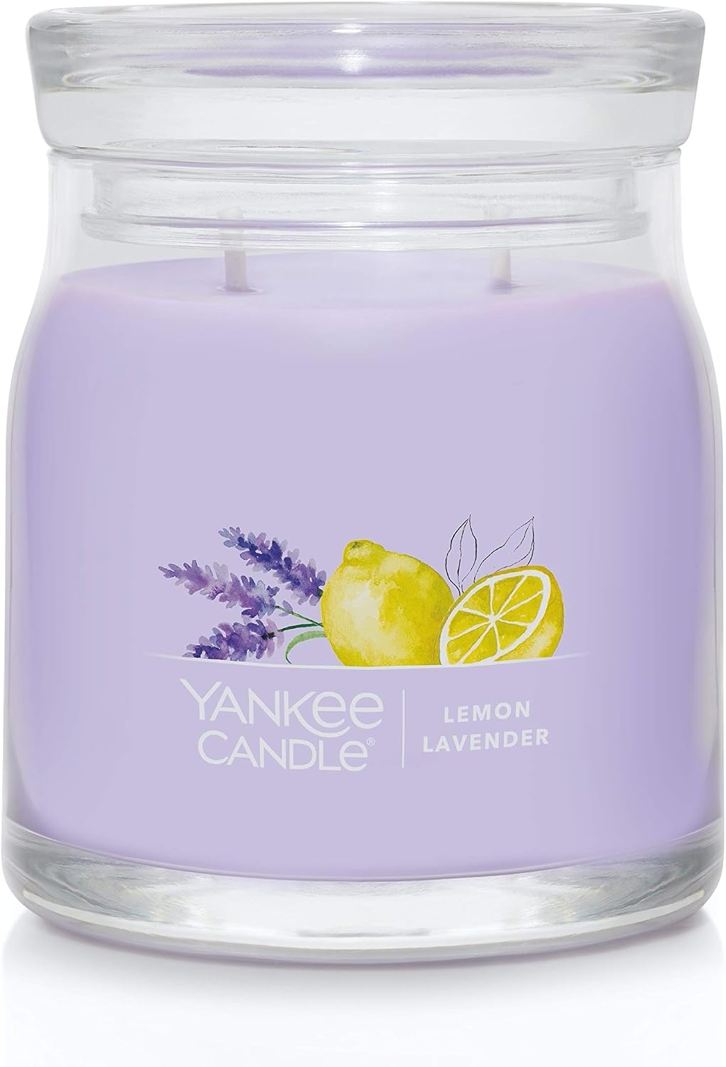 image:imageYankee Candle Studio Scented Candle Single Wick Jar Candle for Home Fragrance Premium Plant Wax Blend Long Lasting Burn Balsam amp Cedar Pack of 1Lemon Lavender