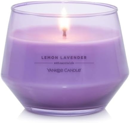 image:imageYankee Candle Studio Scented Candle Single Wick Jar Candle for Home Fragrance Premium Plant Wax Blend Long Lasting Burn Balsam amp Cedar Pack of 1Lemon Lavender