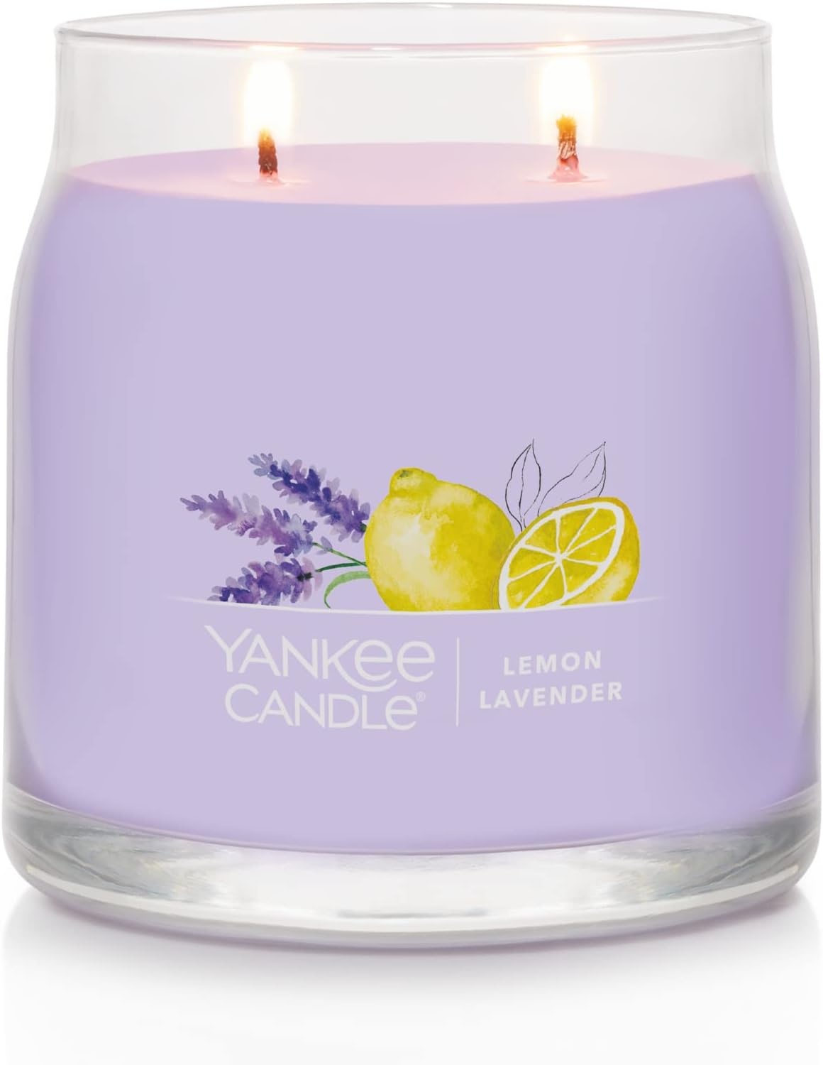 image:imageYankee Candle Studio Scented Candle Single Wick Jar Candle for Home Fragrance Premium Plant Wax Blend Long Lasting Burn Balsam amp Cedar Pack of 1Lemon Lavender