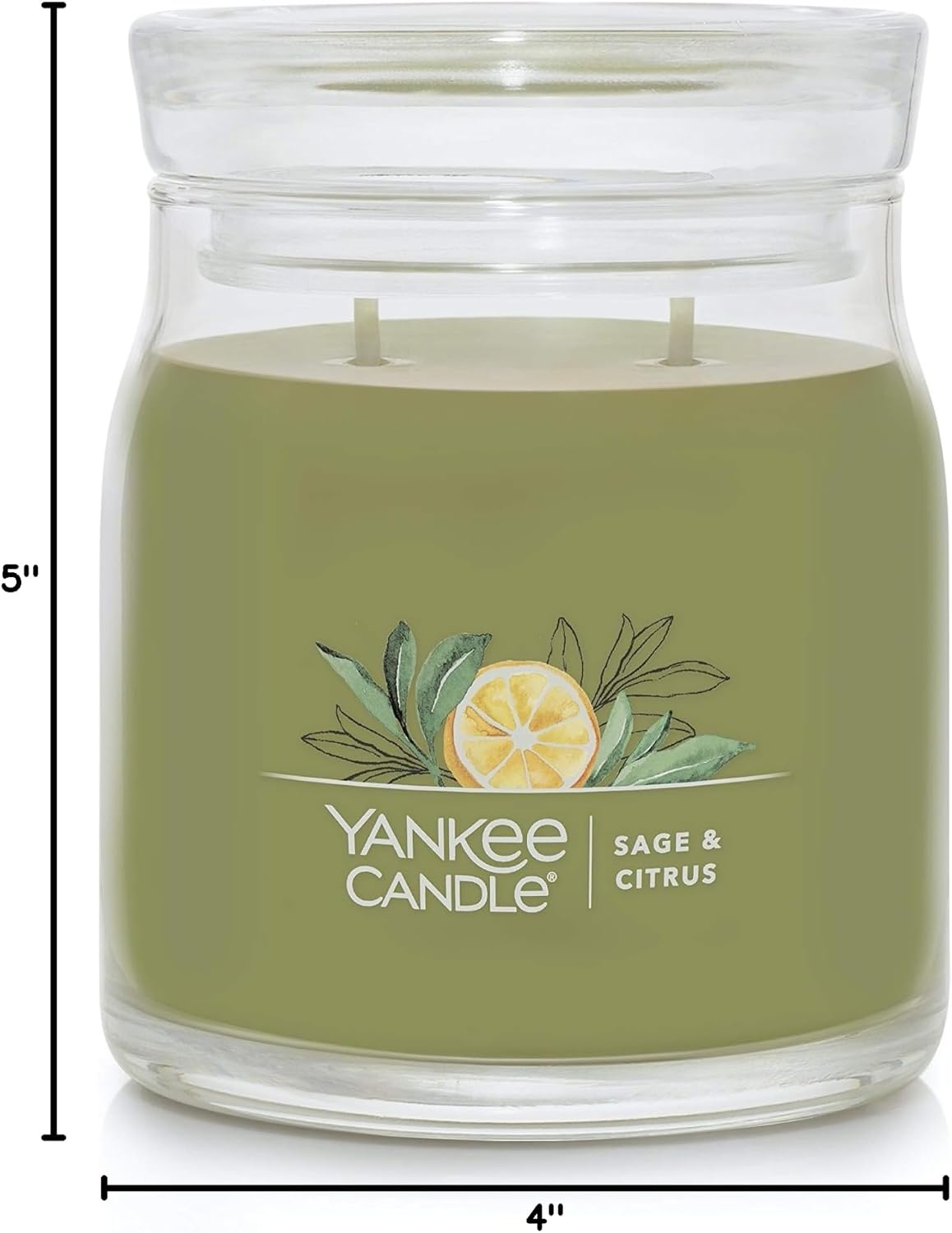 image:imageYankee Candle Studio Scented Candle Single Wick Jar Candle for Home Fragrance Premium Plant Wax Blend Long Lasting Burn Balsam amp Cedar Pack of 1Sage Citrus