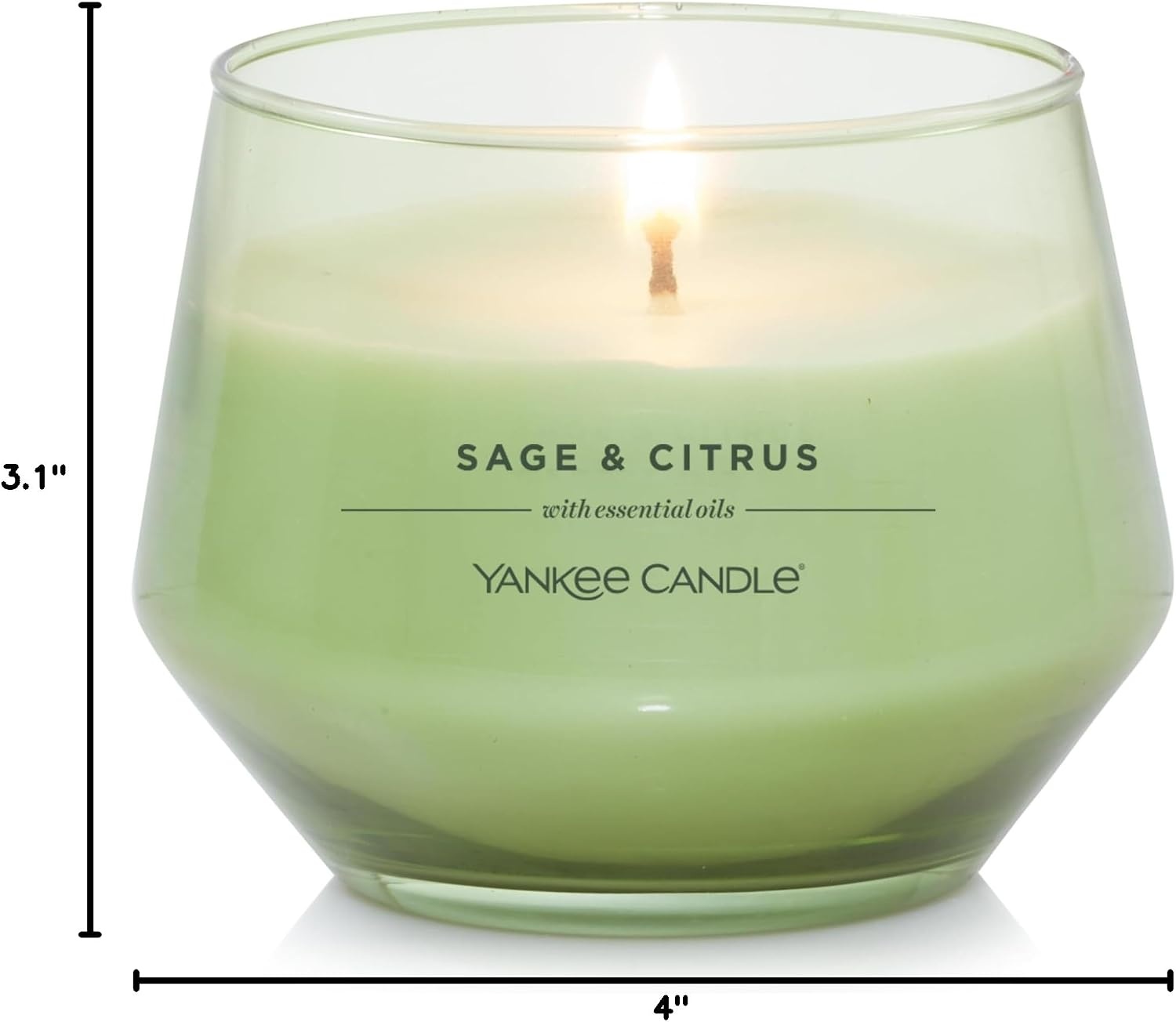 image:imageYankee Candle Studio Scented Candle Single Wick Jar Candle for Home Fragrance Premium Plant Wax Blend Long Lasting Burn Balsam amp Cedar Pack of 1Sage Citrus