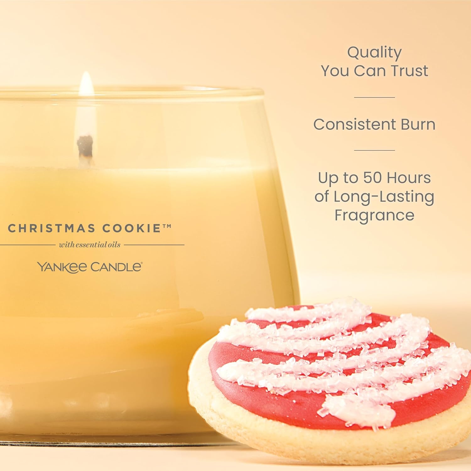 image:imageYankee Candle Studio Scented Candle Single Wick Jar Candle for Home Fragrance Premium Plant Wax Blend Long Lasting Burn Dried Lavender amp Oak Pack of 1Christmas Cookie