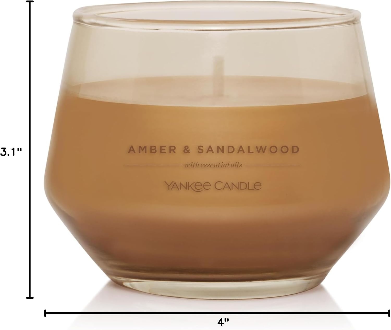 image:imageYankee Candle Studio Scented Candle Single Wick Jar Candle for Home Fragrance Premium Plant Wax Blend Long Lasting Burn Dried Lavender amp Oak Pack of 1Amber Sandalwood